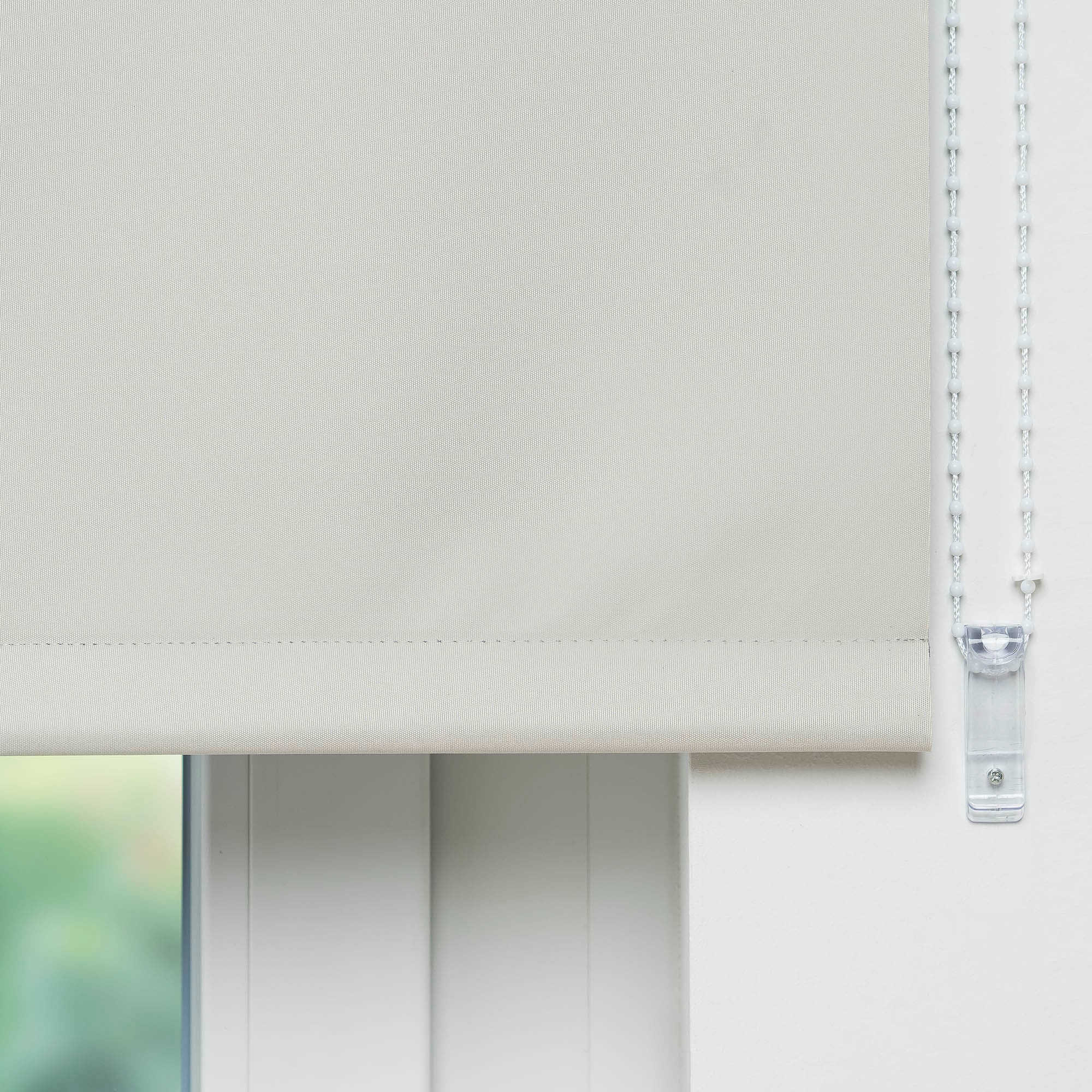 Liedeco Seitenzugrollo »Uni«, verdunkelnd, mit Bohren, freihängend, Welle 36 mm stabiler Kettenzug