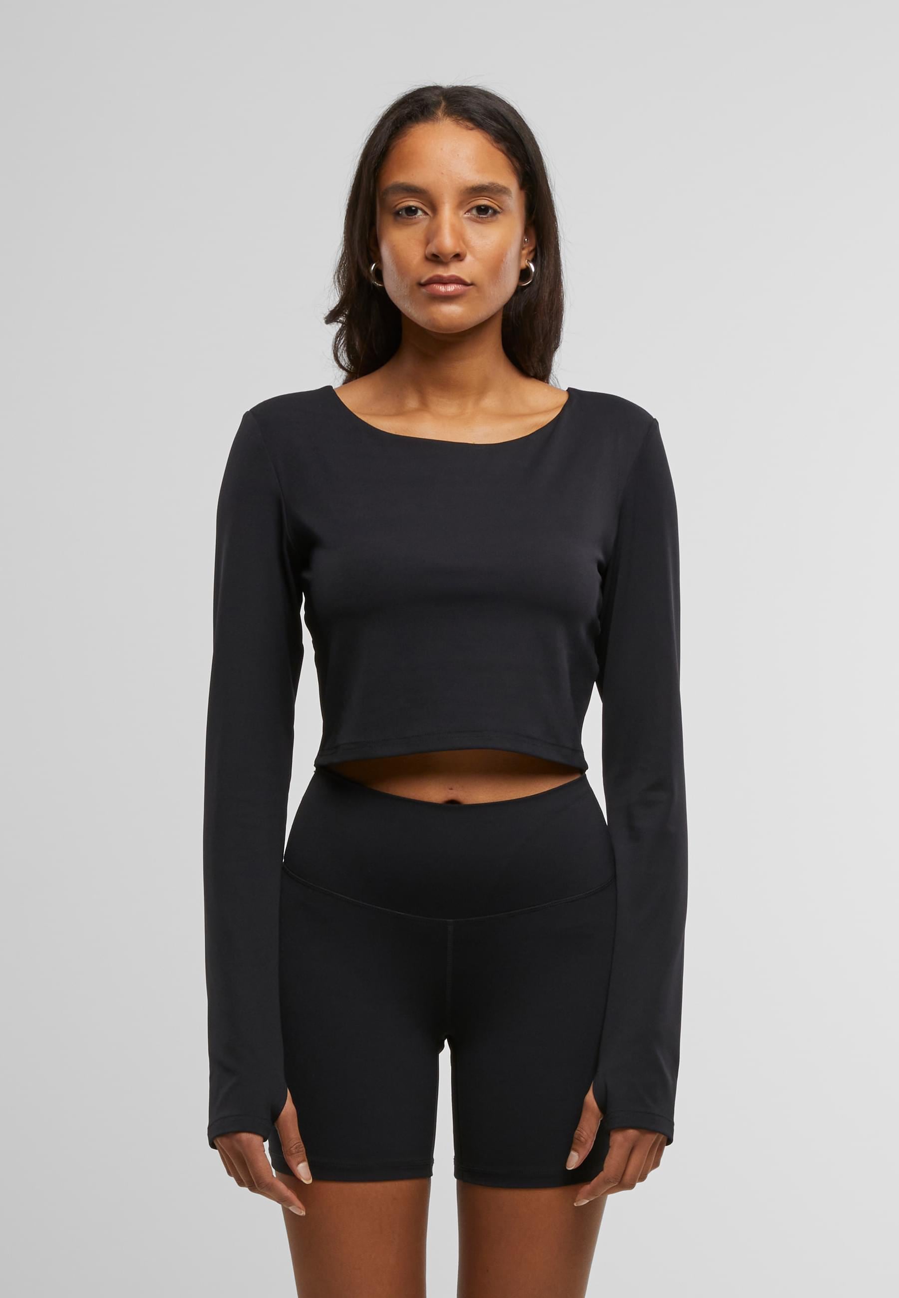 URBAN CLASSICS Longsleeve »Urban Classics Ladies Sports Longsleeve Ladies Sports Longsleeve«, (1 tlg.)