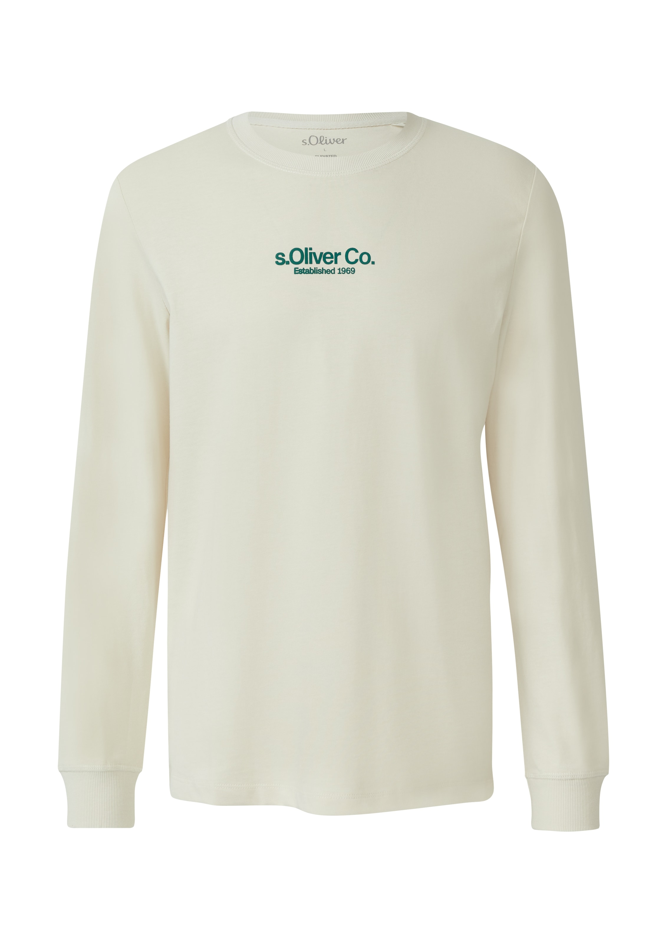 s.Oliver Langarmshirt, mit Logo Schriftzug