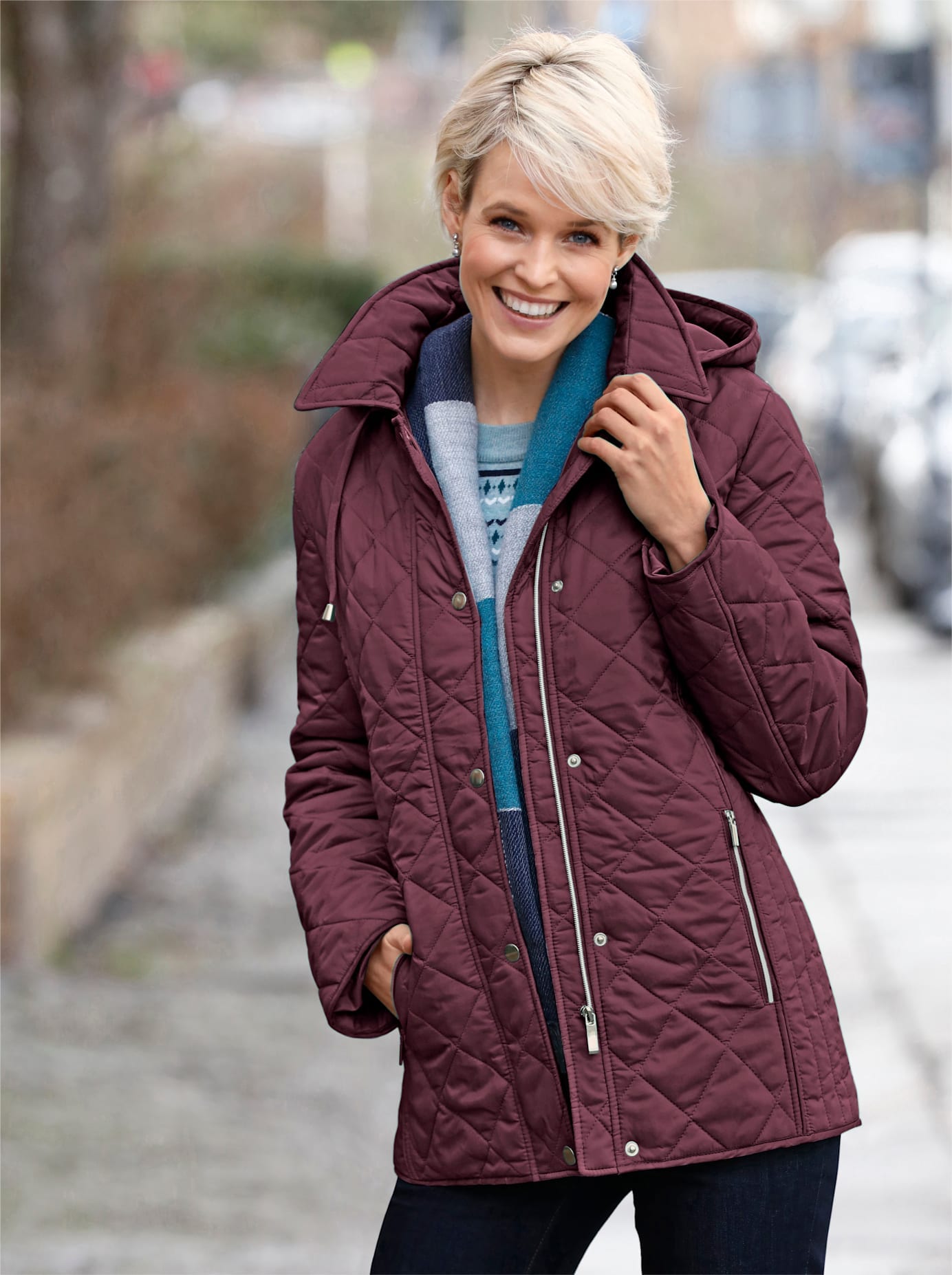 Casual Looks Winterjacke mit Kapuze