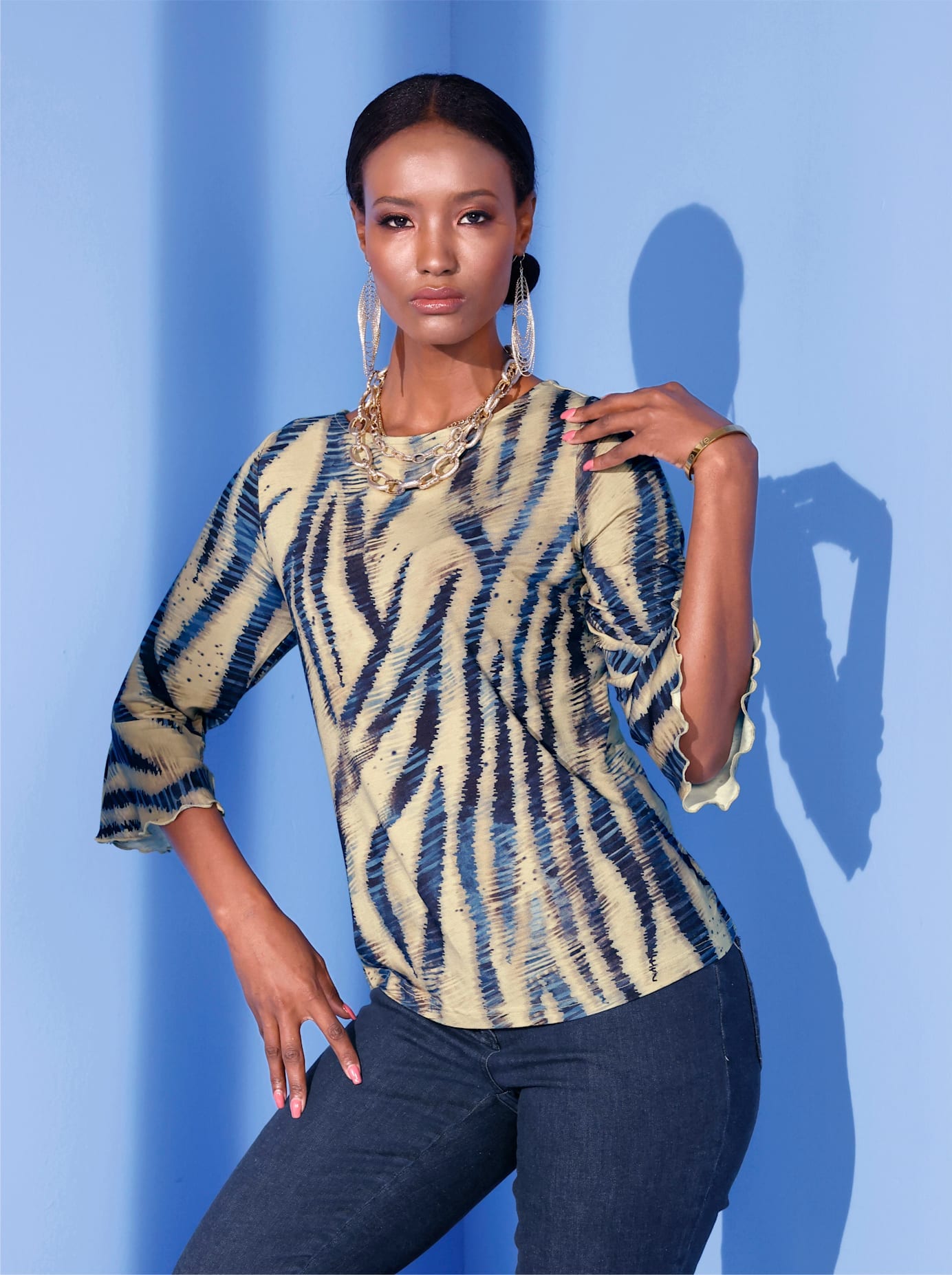 creation L 3/4-Arm-Shirt "Shirt" 1 Stk. tlg. günstig online kaufen