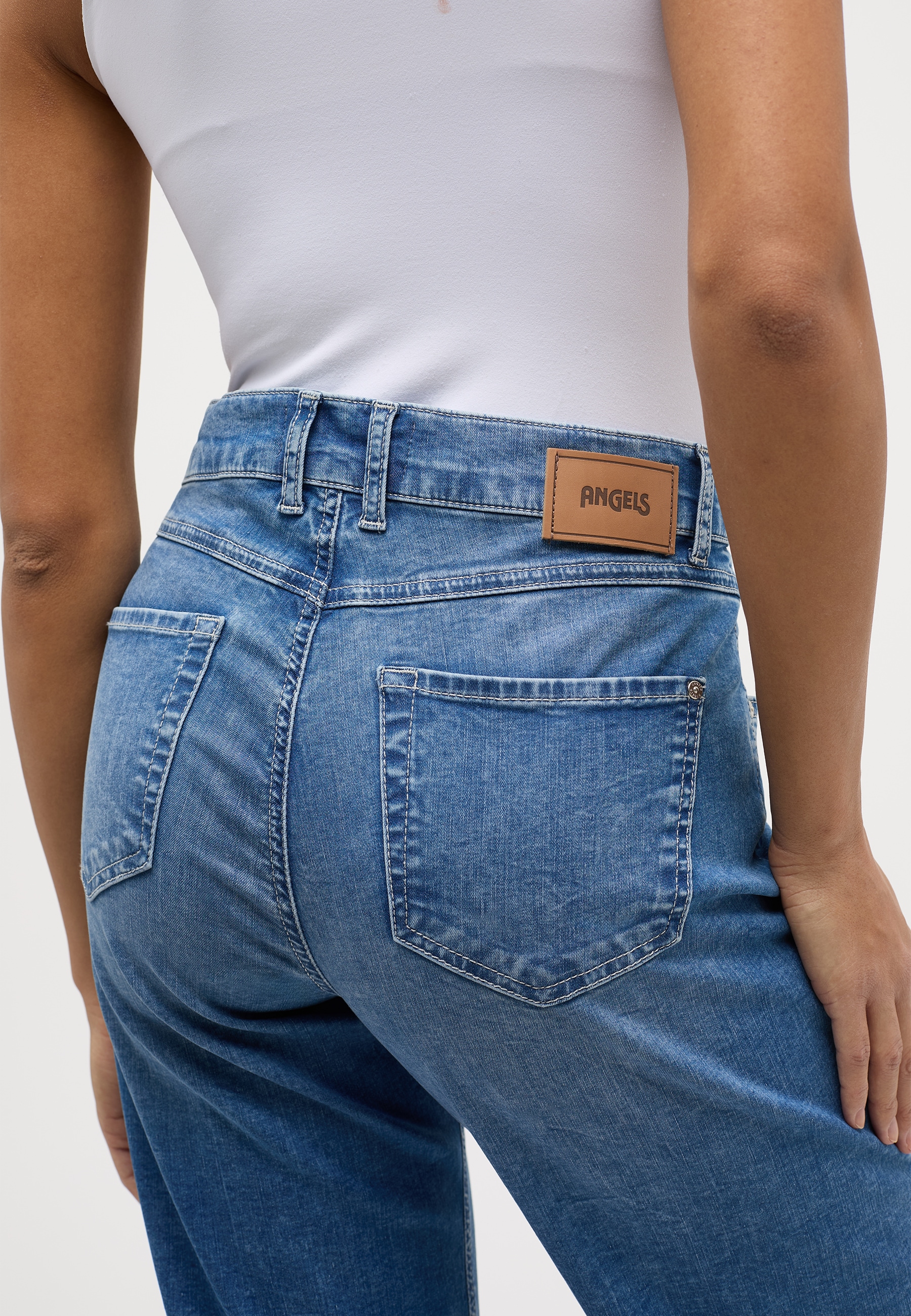 ANGELS Straight-Jeans »Linn«, Culotte