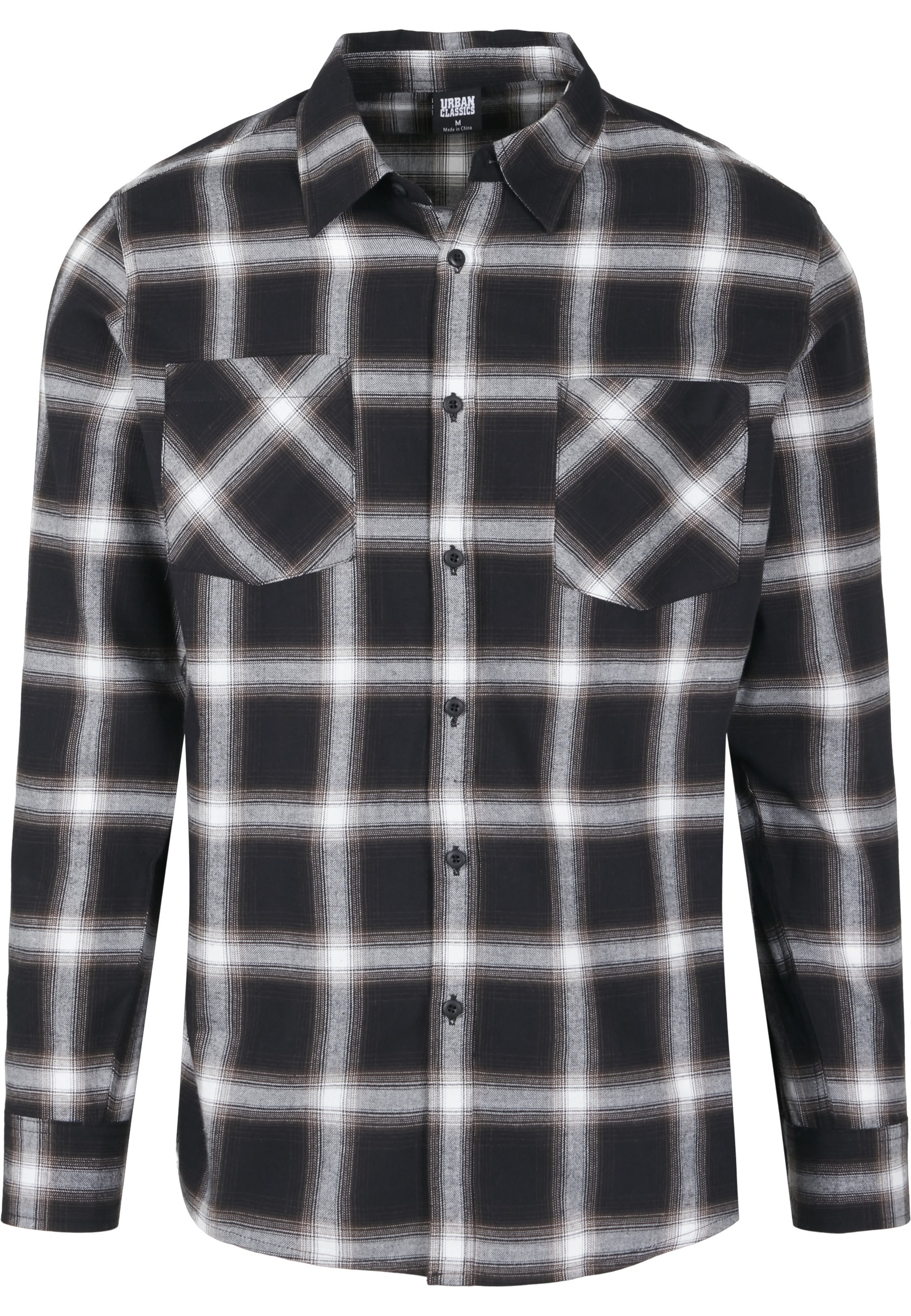 URBAN CLASSICS Kurzarmshirt »Urban Classics Herren Checked Flanell Shirt 6« 1 Stk.