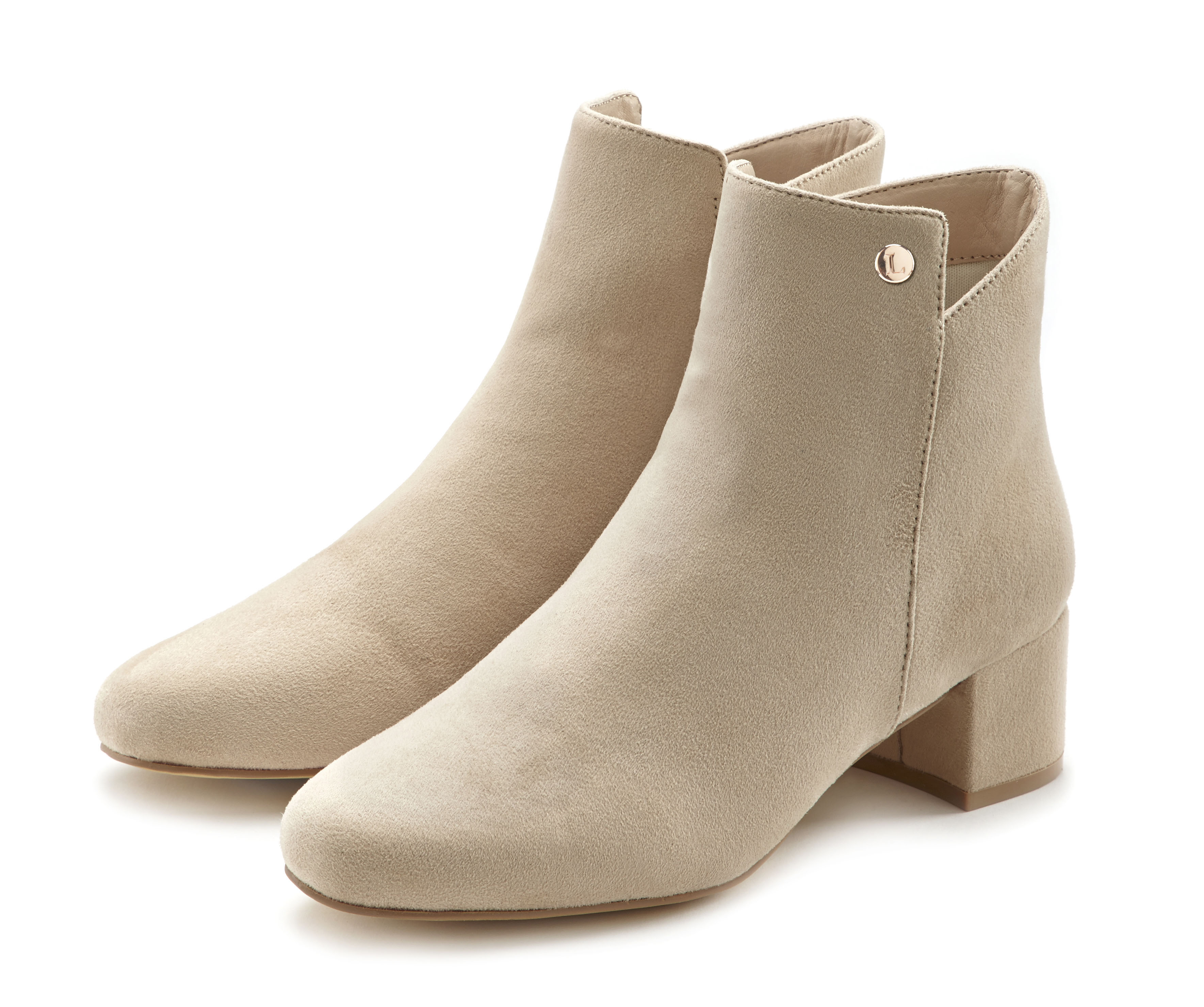 LASCANA Stiefelette "Herbststiefelette, Ankle Boots, Stiefel," mit bequemen Blockabsatz VEGAN