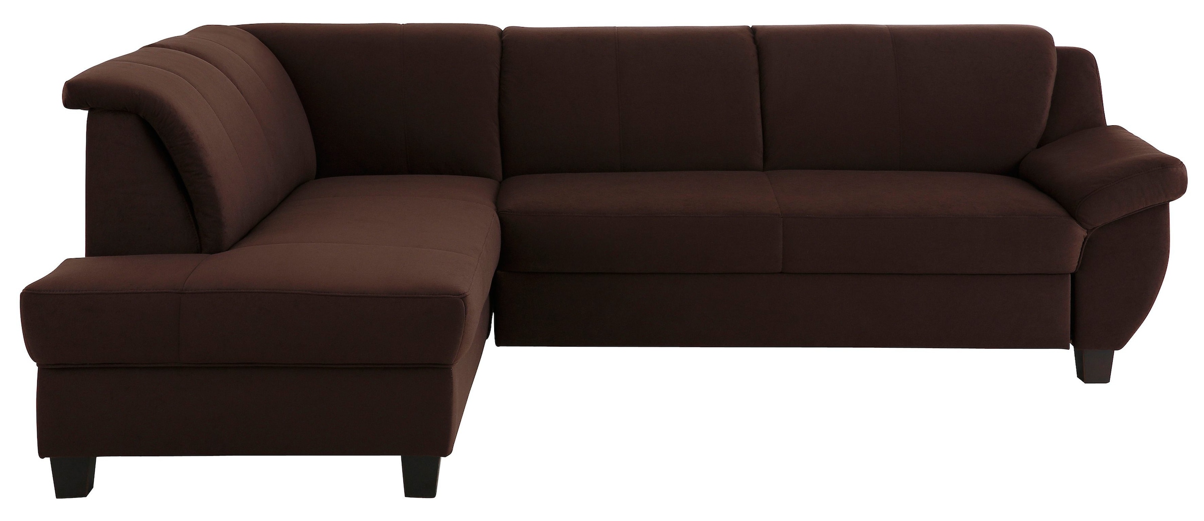 Home affaire Ecksofa »Yesterday zeitlos und elegant, bequeme Armlehnen, L-Form« wahlweise mit Bettfunktion, auch in Cord