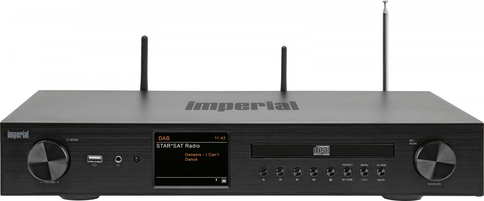 IMPERIAL by TELESTAR Digitalradio (DAB+) »DABMAN i550 CD«, (Bluetooth-WLAN  Digitalradio (DAB+)-UKW mit RDS 84 W) | BAUR