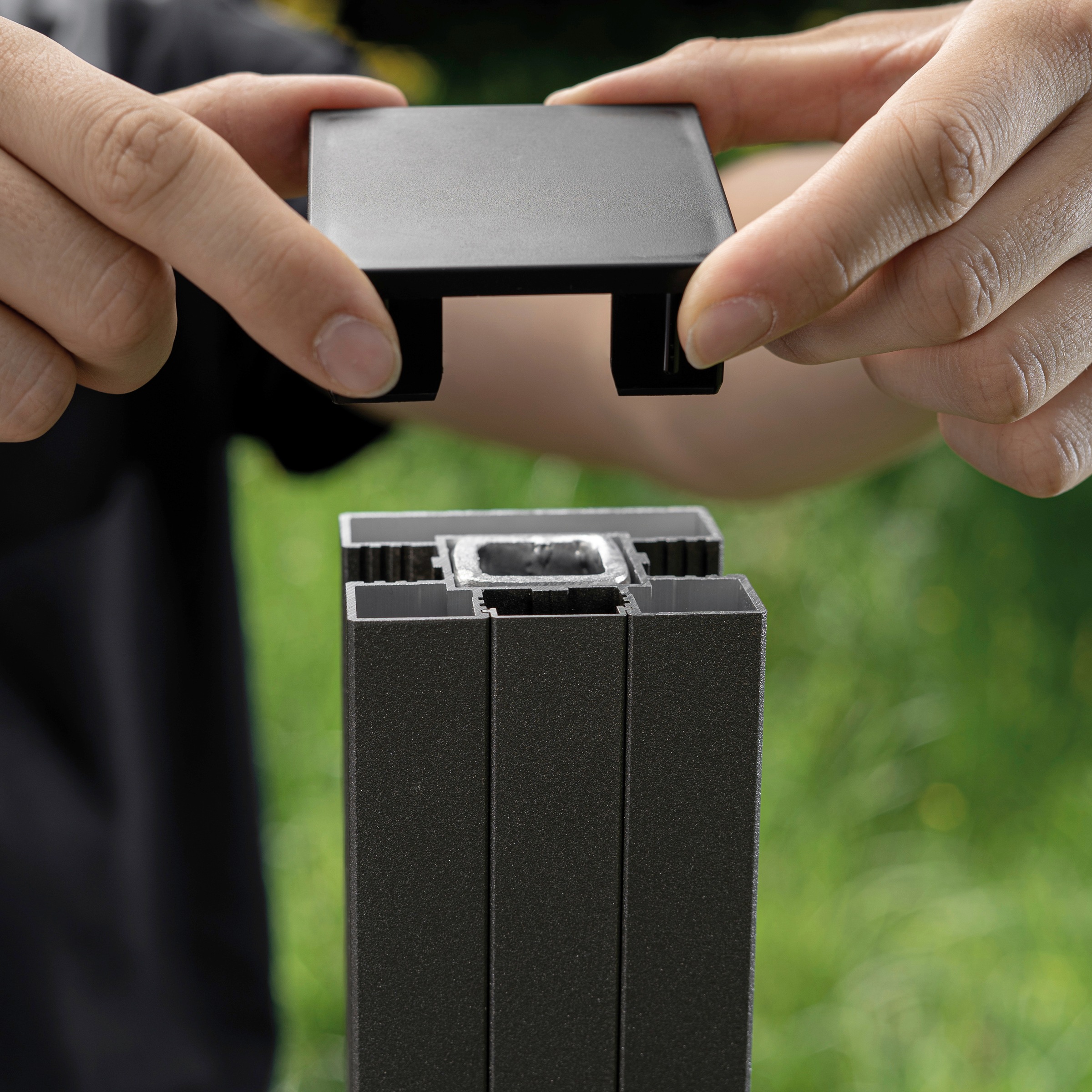 STAKET PRO Zaun Glaszaun, Gesamtlänge: 2,29 m, 3 Pfosten günstig online kaufen