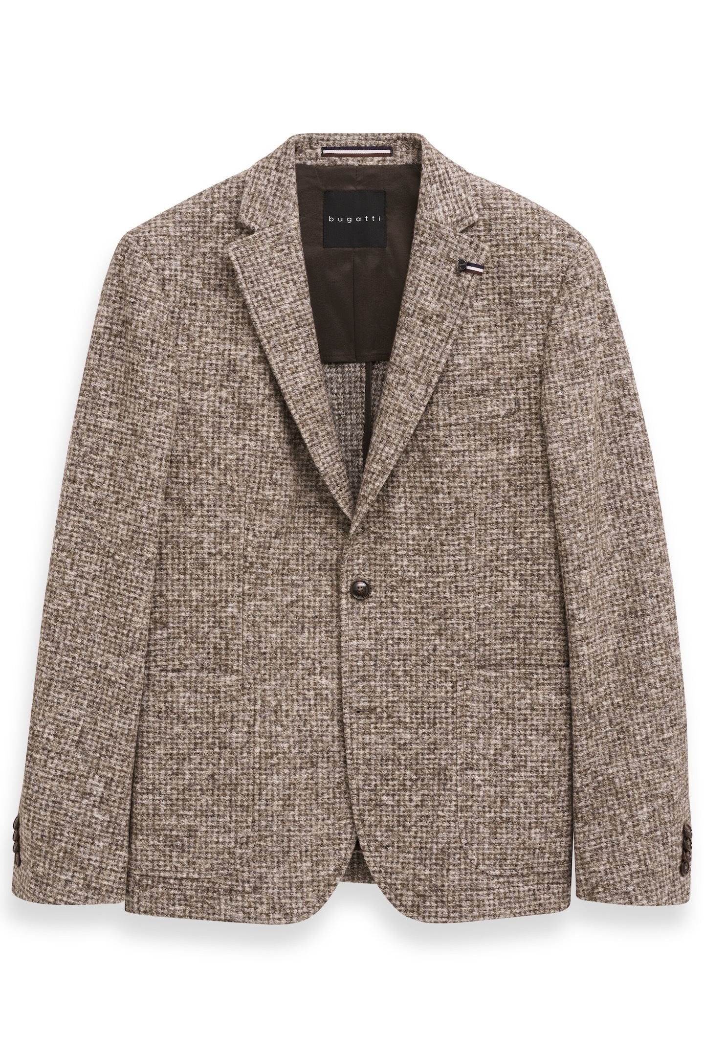 bugatti Sakko »Modern Fit«, Jersey mit Stretch mit Klein-Dessin