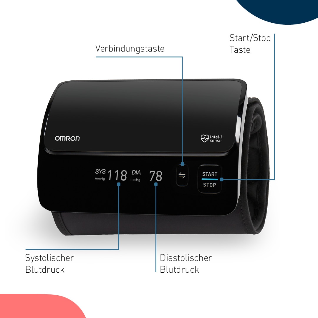 Omron Oberarm-Blutdruckmessgerät »EVOLV (HEM-7600T-E)«, mit kostenloser App