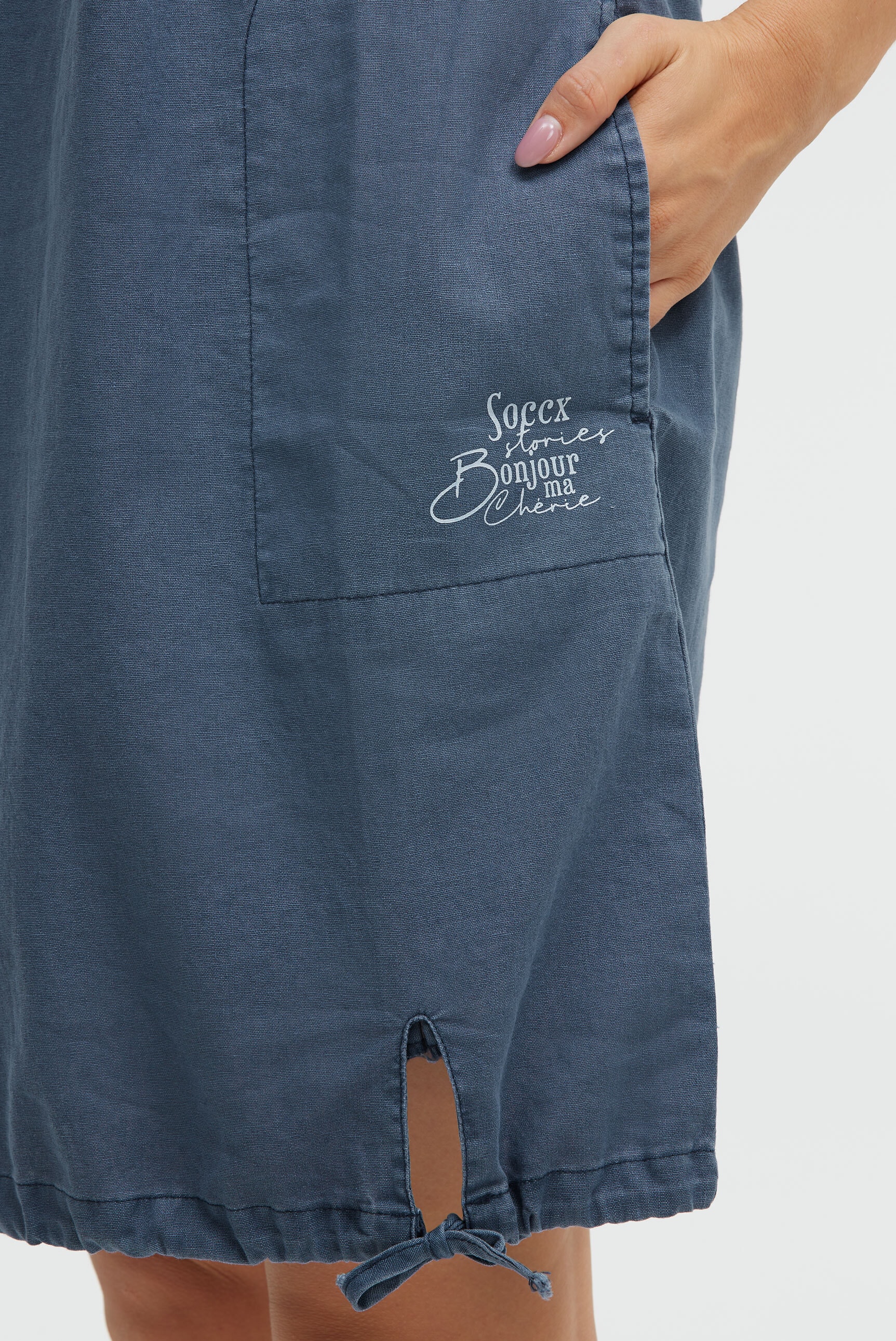 SOCCX Sommerkleid Ohne Taschen mit Taschen