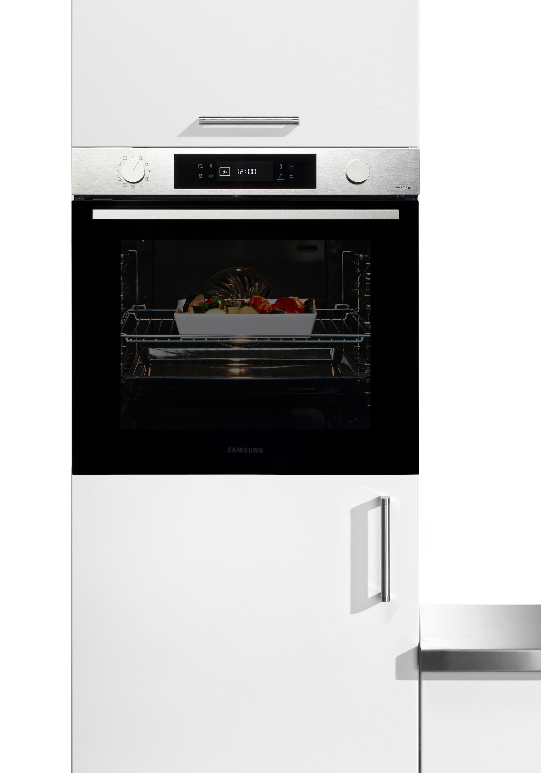 Samsung Einbaubackofen NV7400B »NV7B41307AS«, Pyrolyse-Selbstreinigung, Raumwunder - XXL-Innenraum mit 76L, langsam schließender Tür und WiFi