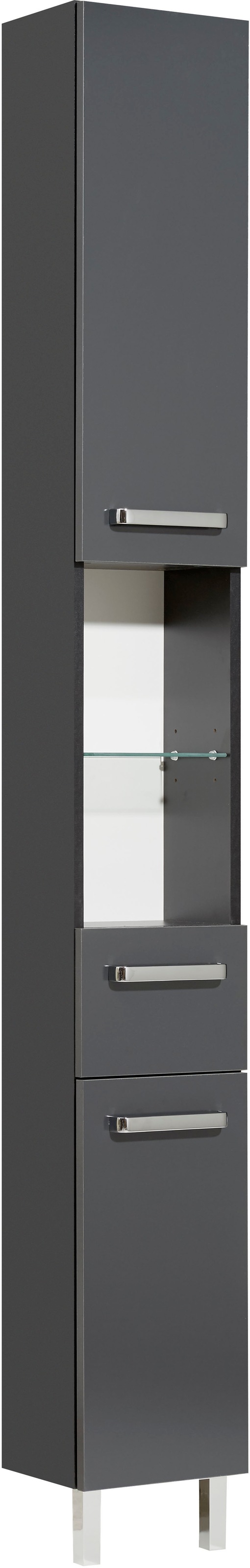 Saphir Badmöbel-Set »Quickset 311 7-teilig, Waschbeckenunterschrank und LED-Spiegelschrank«, (Set, 7 St.), inkl. Türdämpfer, Badezimmer-Set ohne Waschbecken, Badezimmer Schrank