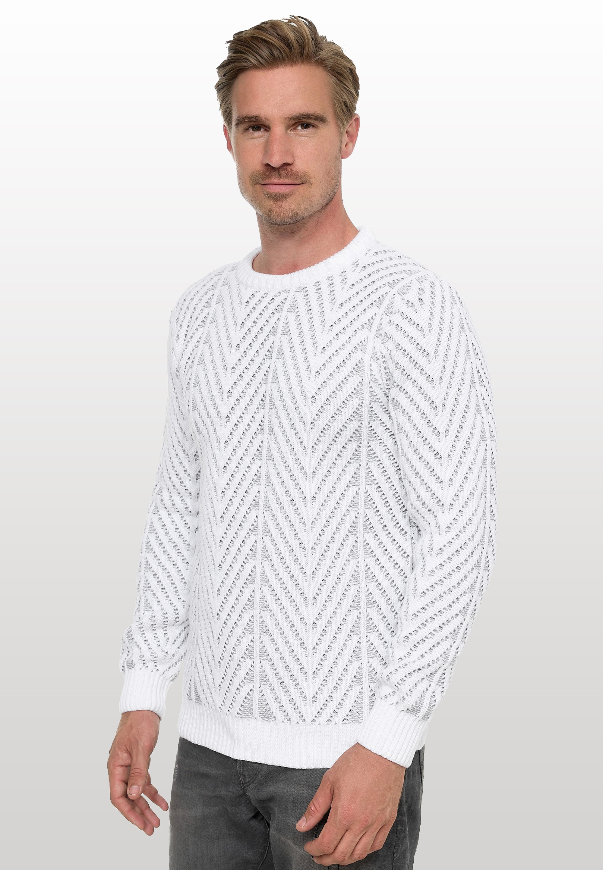 Rusty Neal Strickpullover, mit angesagtem Design