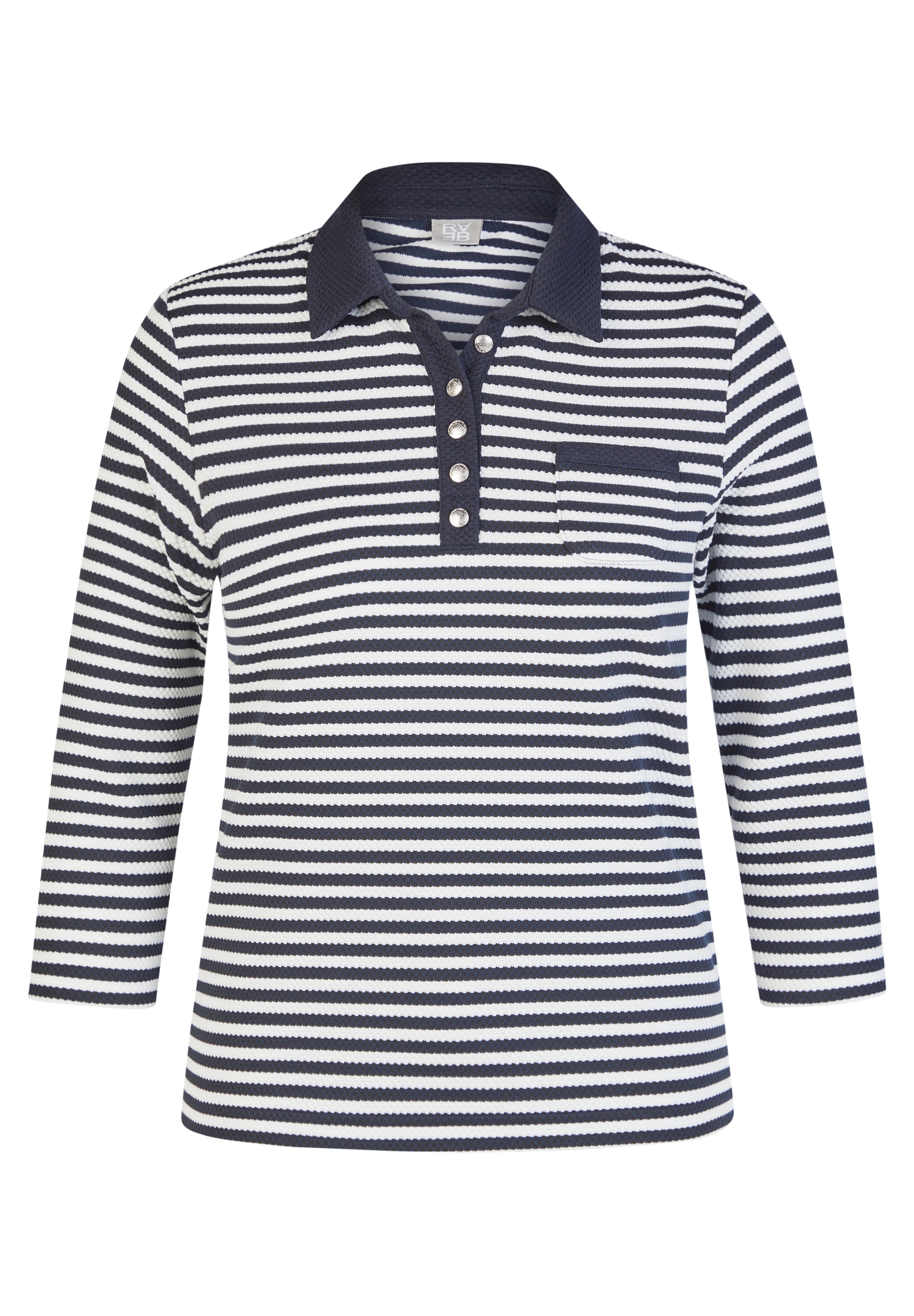 Rabe 3/4-Arm-Shirt mit Streifen Muster