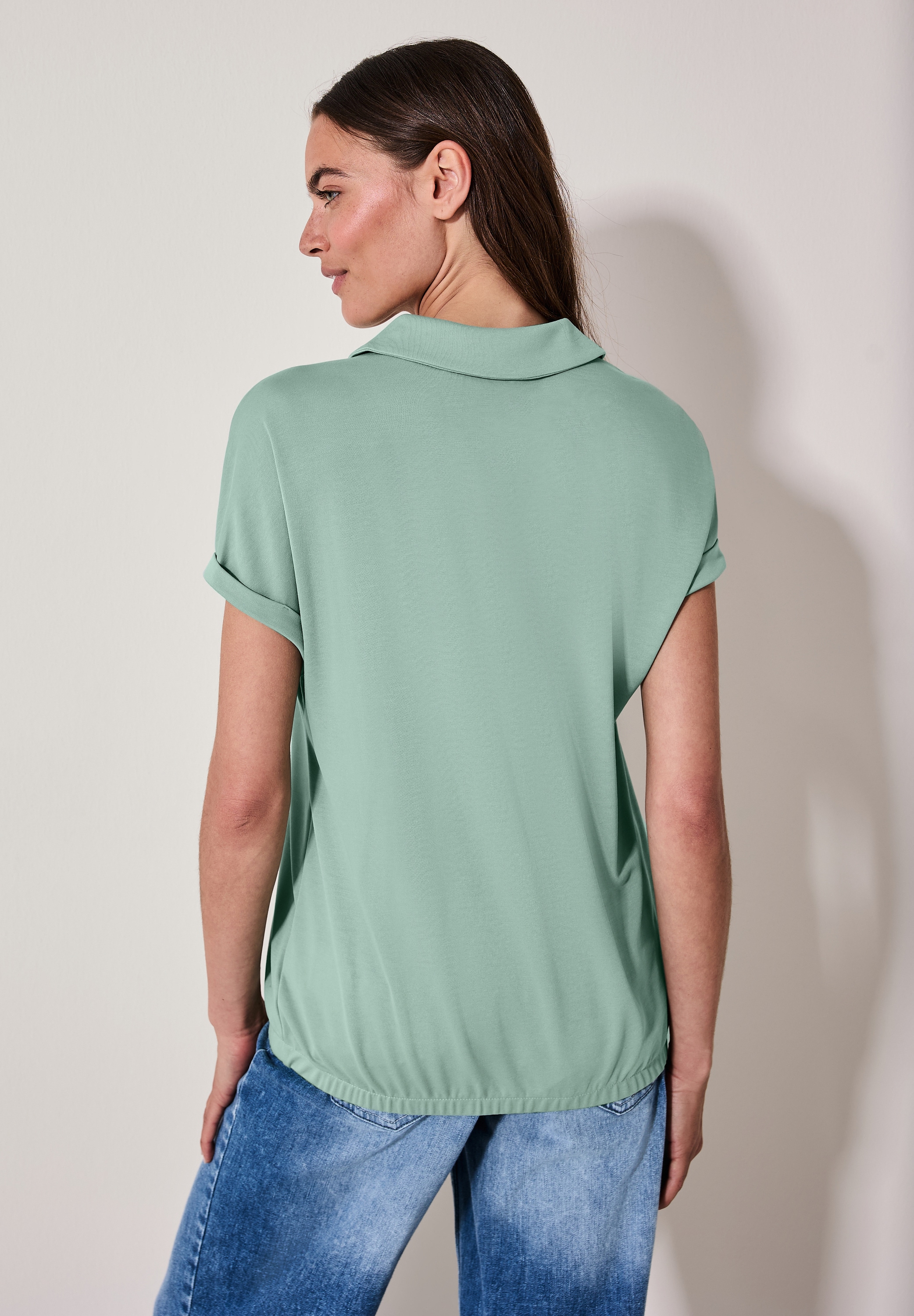 Cecil Poloshirt, mit Elastiksaum