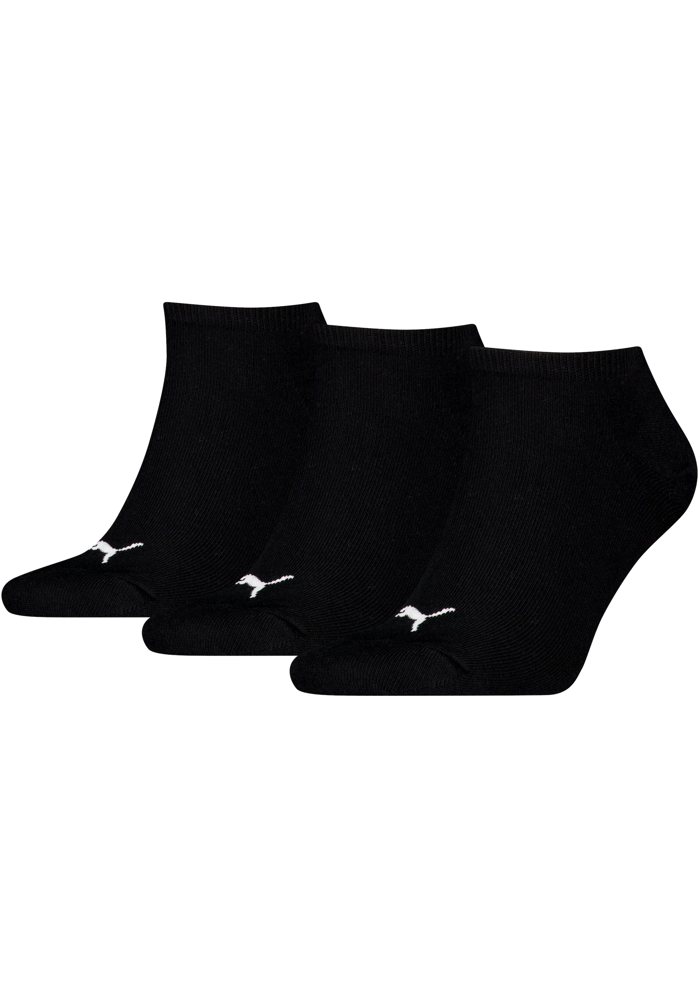 PUMA Sneakersocken "PUMA UNISEX SNEAKER PLAIN 3P" 3 Paar, mit kleinem Logo