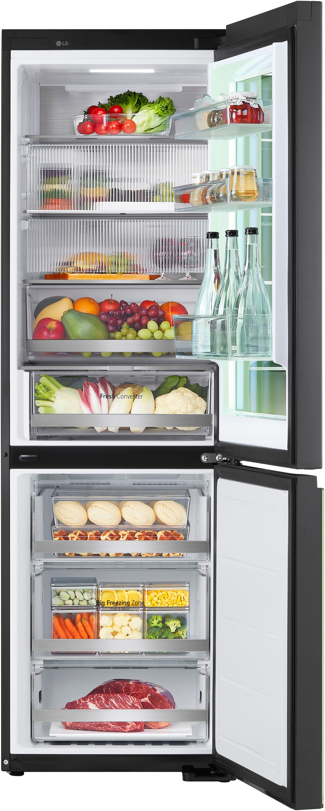 LG Kühl-/Gefrierkombination InstaView® »GBG719MDNN« 187 cm hoch 59,5 cm breit