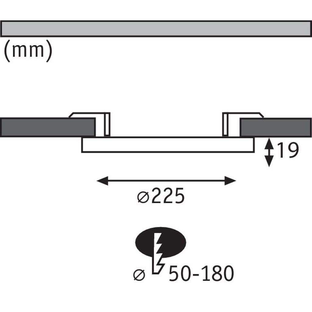 Paulmann LED Einbauleuchte »Cover-it«, 1 Stück, LED fest integriert, Ø 22,5 cm