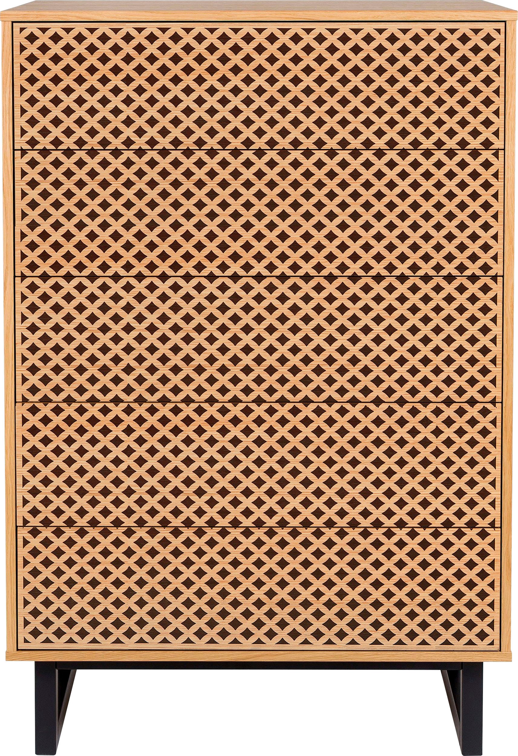 Woodman Kommode im skandinavischen Design, mit besonderem Print, FSC günstig online kaufen
