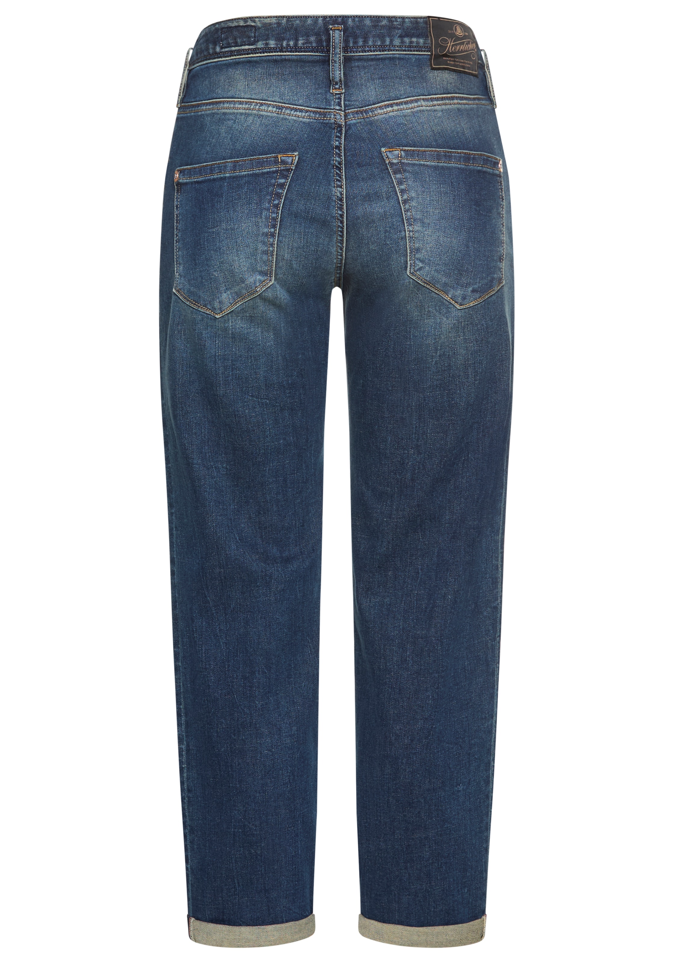 Herrlicher Boyfriend-Jeans »Shyra Tap Organic Denim«, mit halbverdeckter Knopfleiste