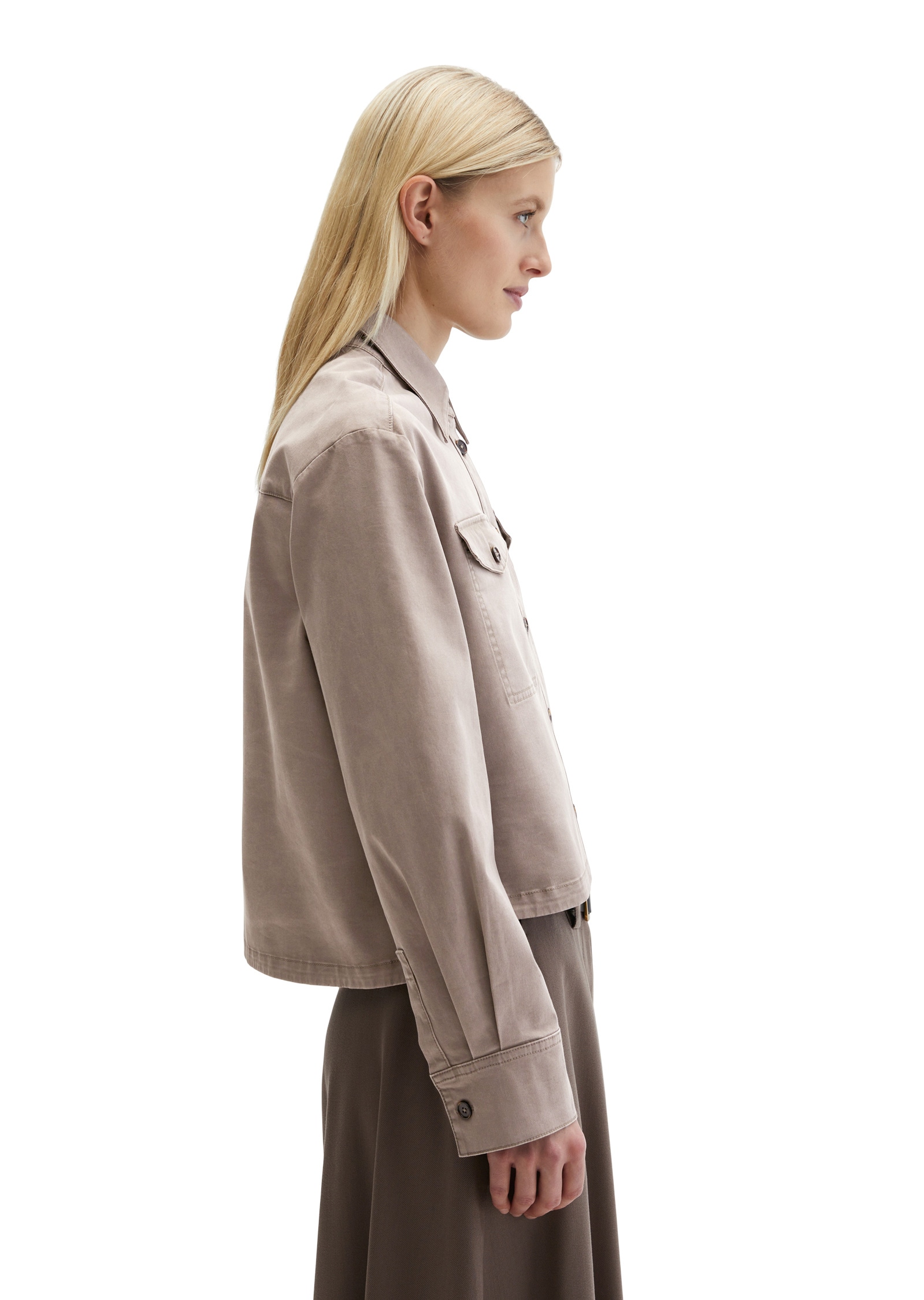 Marc O'Polo Kurzjacke »aus Brushed Cotton Twill« ohne Kapuze