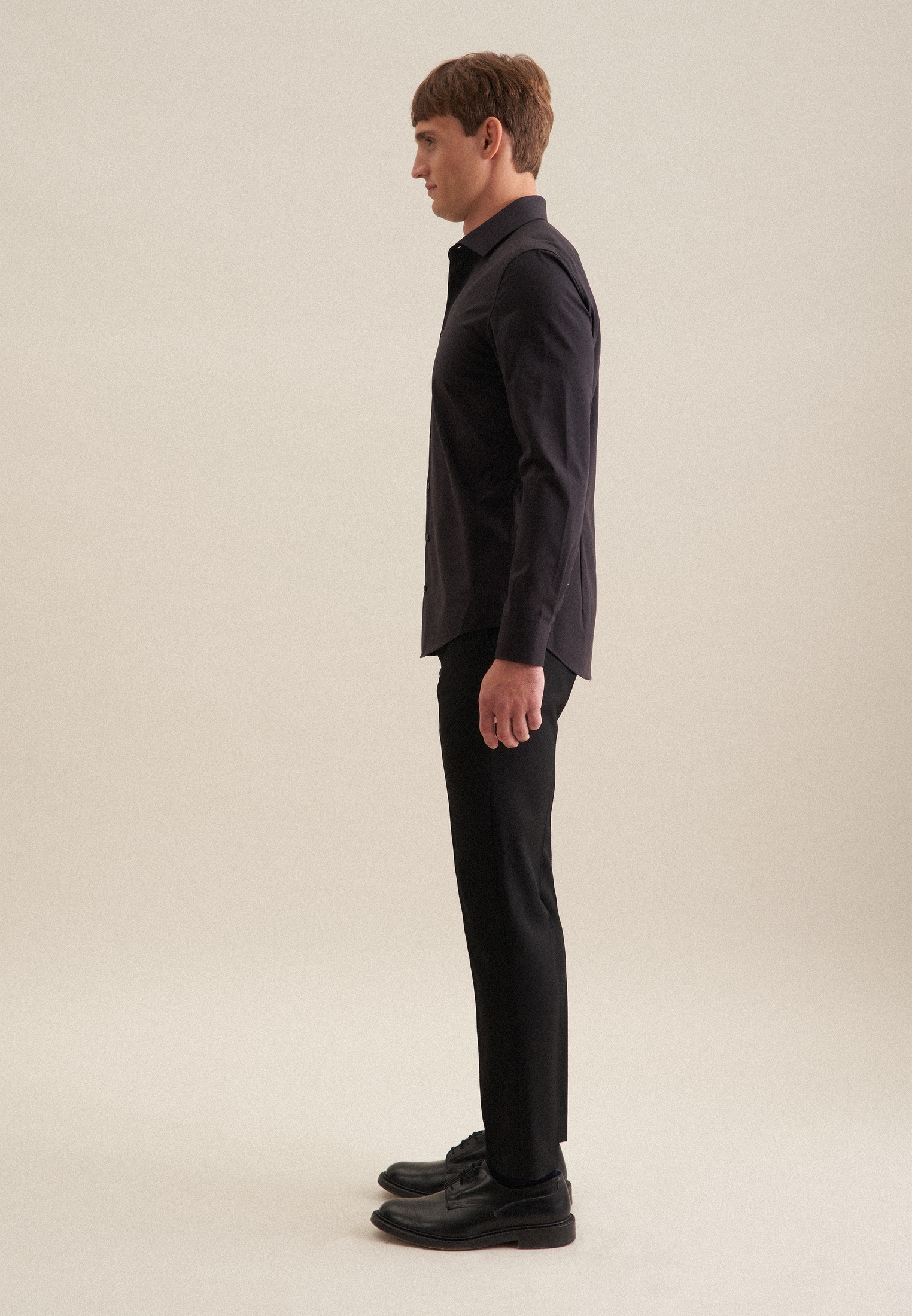 seidensticker Businesshemd »Slim«, Slim Extra langer Arm Kentkragen Uni