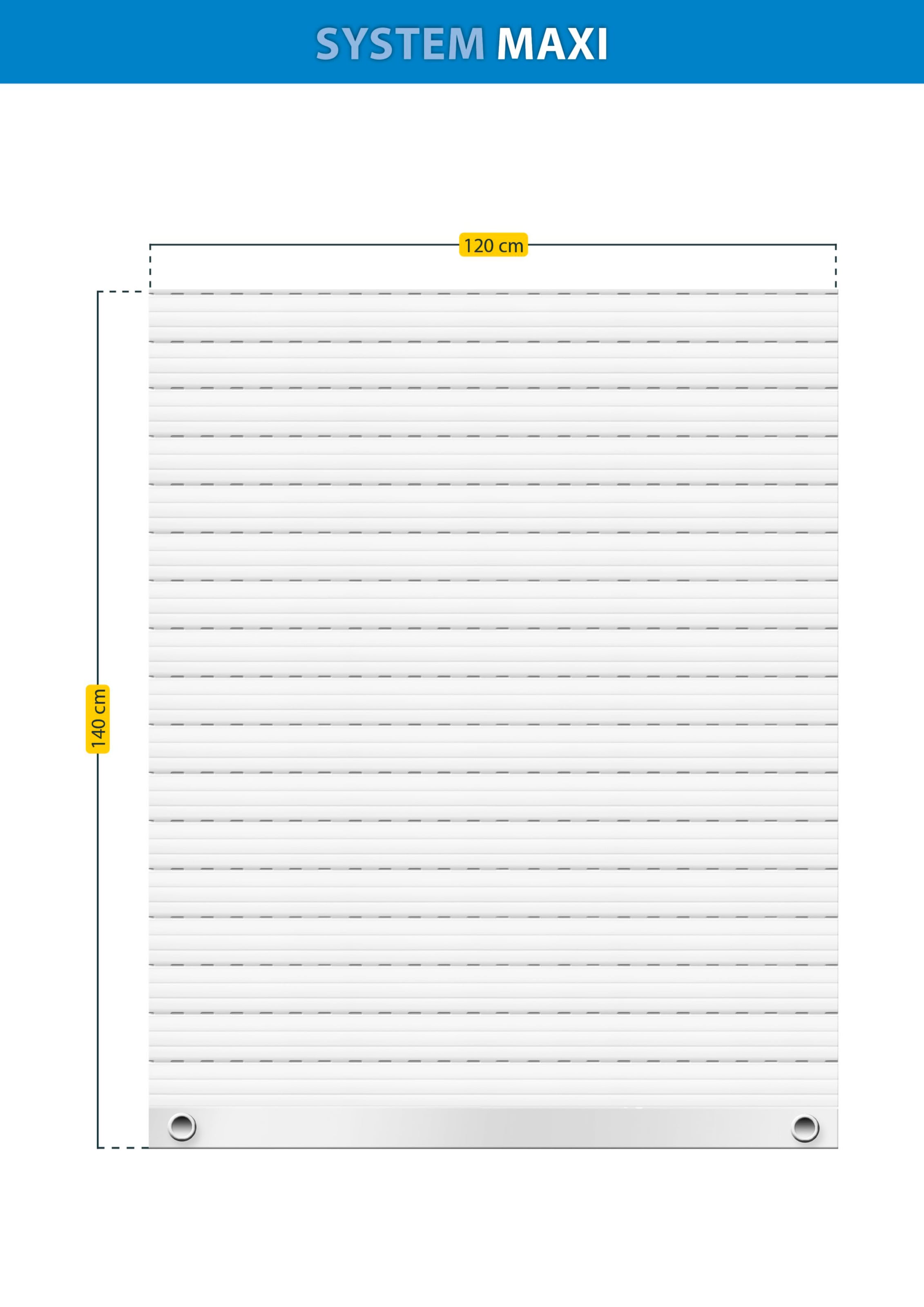SCHELLENBERG Rollladenpanzer »Set für Fenster, Maxi System für 60 mm Stahlrohrwelle«, (1 tlg.), PVC Jalousie inkl. Zubehör
