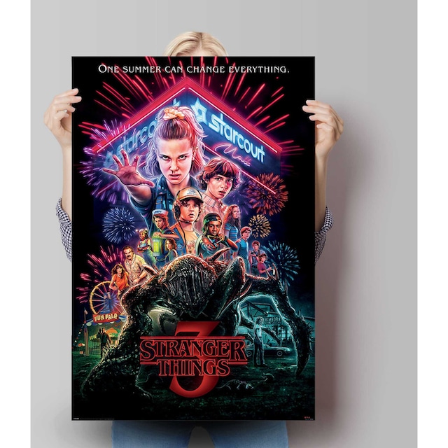 Reinders! Poster »Poster Stranger Things Summer of 85 - Netflix - Mike -  Eleven«, Serien, (1 St.) bestellen | BAUR