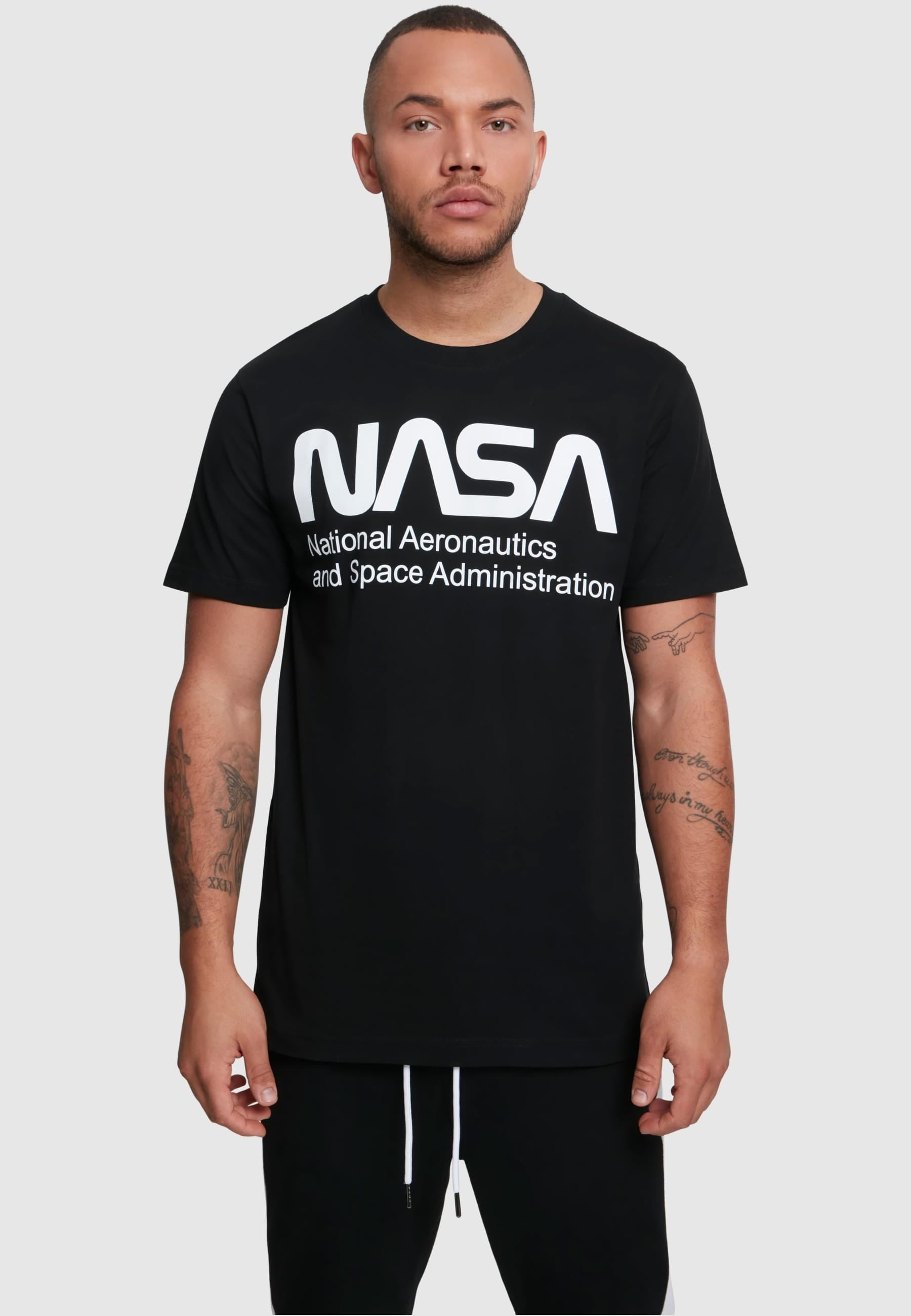 MisterTee T-Shirt »MisterTee Herren NASA Wormlogo Tee«, (1 tlg.)