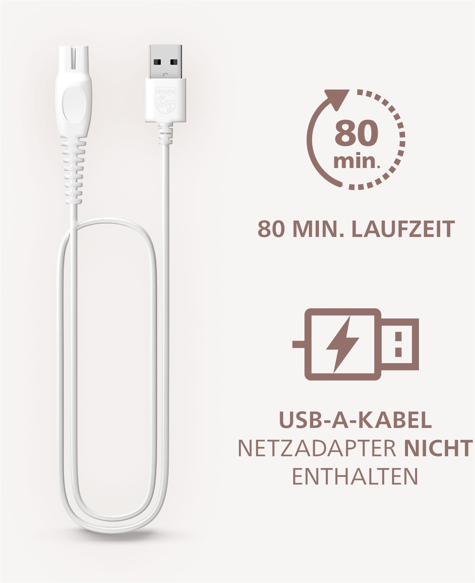 Philips Elektrokörperrasierer »Lady Shaver Series 8000 BRL129/00« 1 Stk. Aufsätze kabelloser Rasierer, nass und trocken, inkl. Trimmeraufsatz