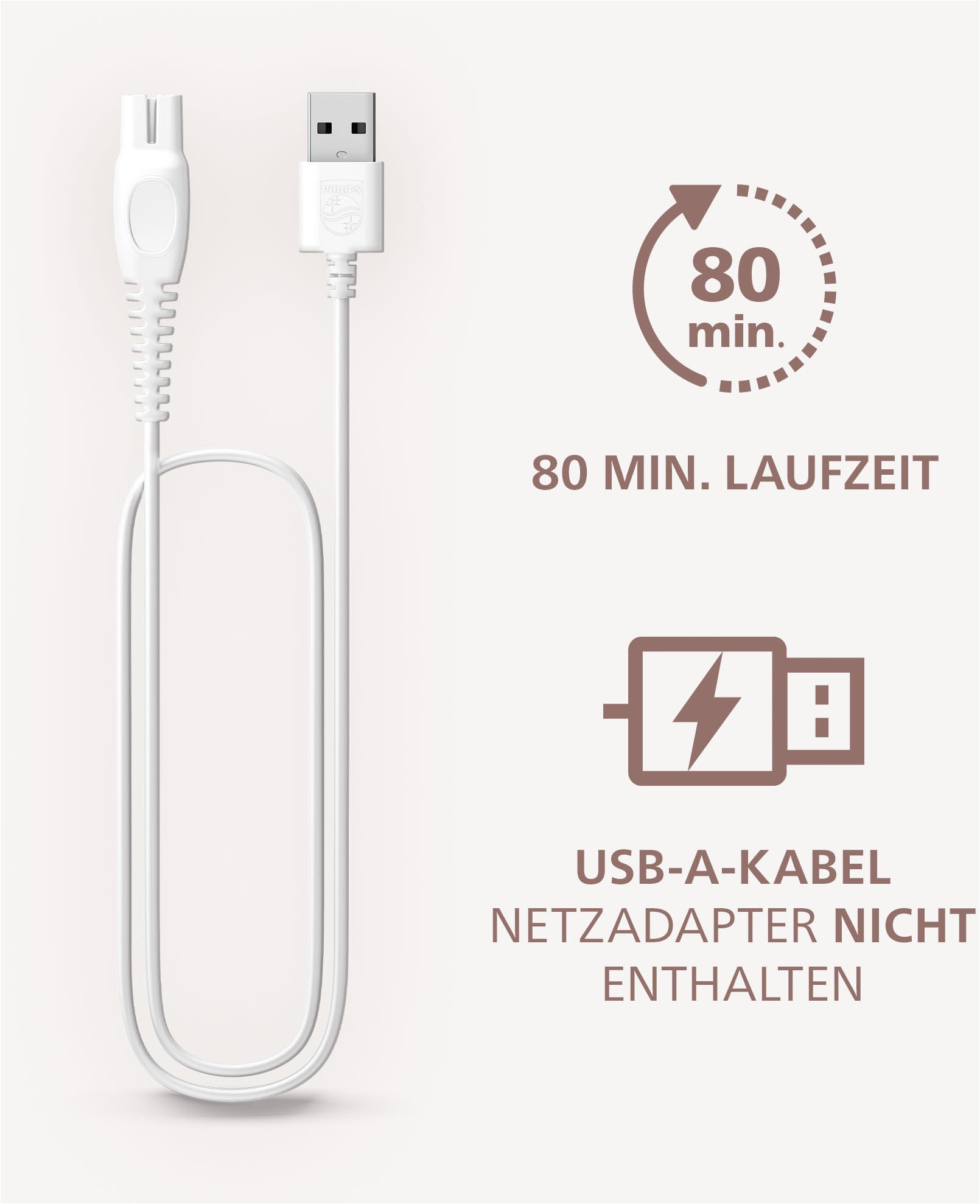 Thumbnail - Philips Elektrokörperrasierer "Lady Shaver Series 8000 BRL129/00" 1 Stk. Aufsätze kabelloser Rasierer, nass und trocken,...