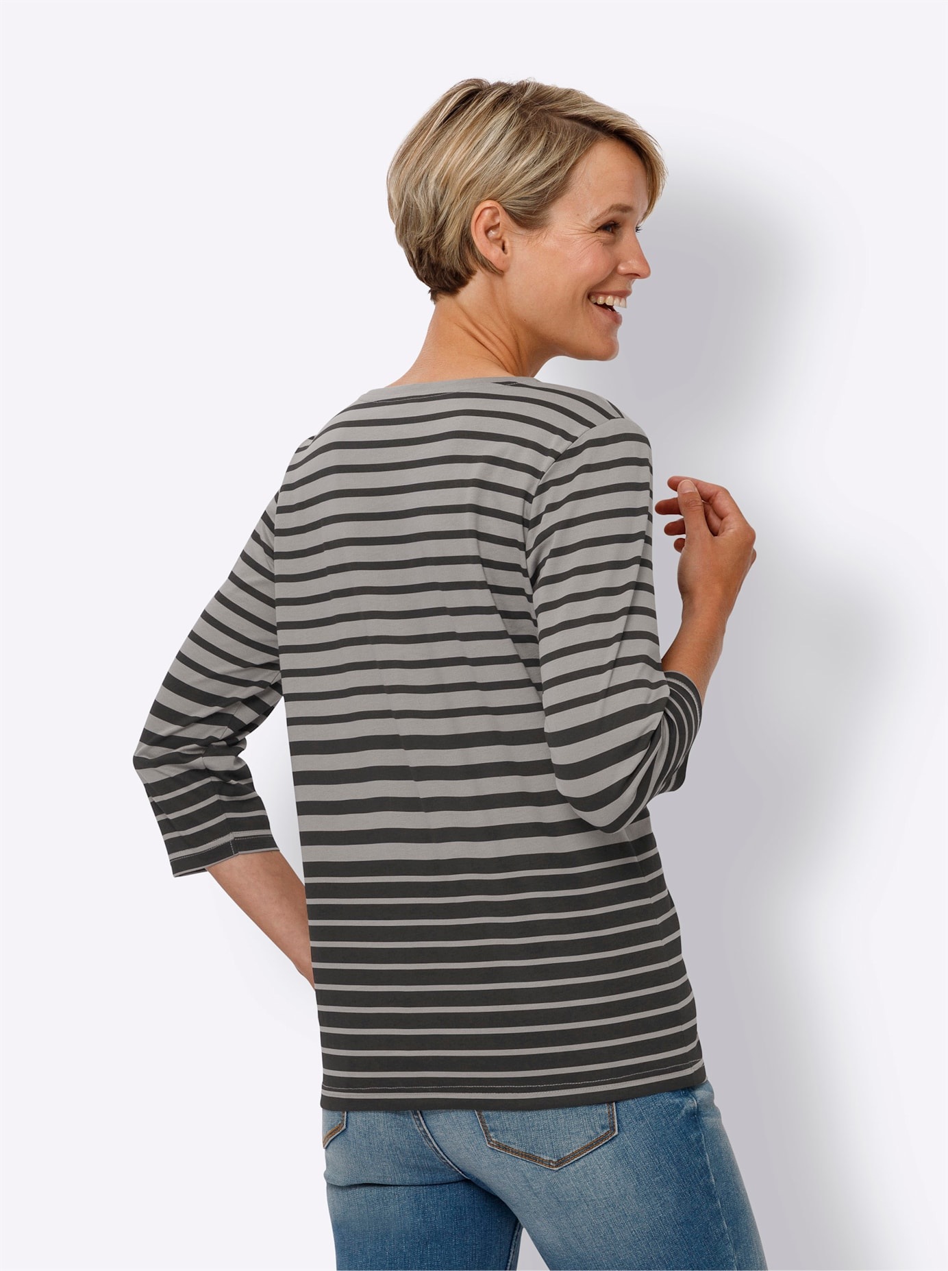 Classic Basics 3/4-Arm-Shirt "Ringelshirt", 1 Stk. günstig online kaufen