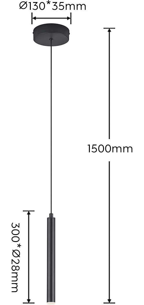 Musterring LED Pendelleuchte »CALINA, 1-flammige LED Hängelampe 3W 330 Lumen 2300-4000K CCT« LED-Board 1 Stk. warmweiß - kaltweiß mit Fernbedienung, Höhe einstellbar bis 150cm, dimmbar, Memory