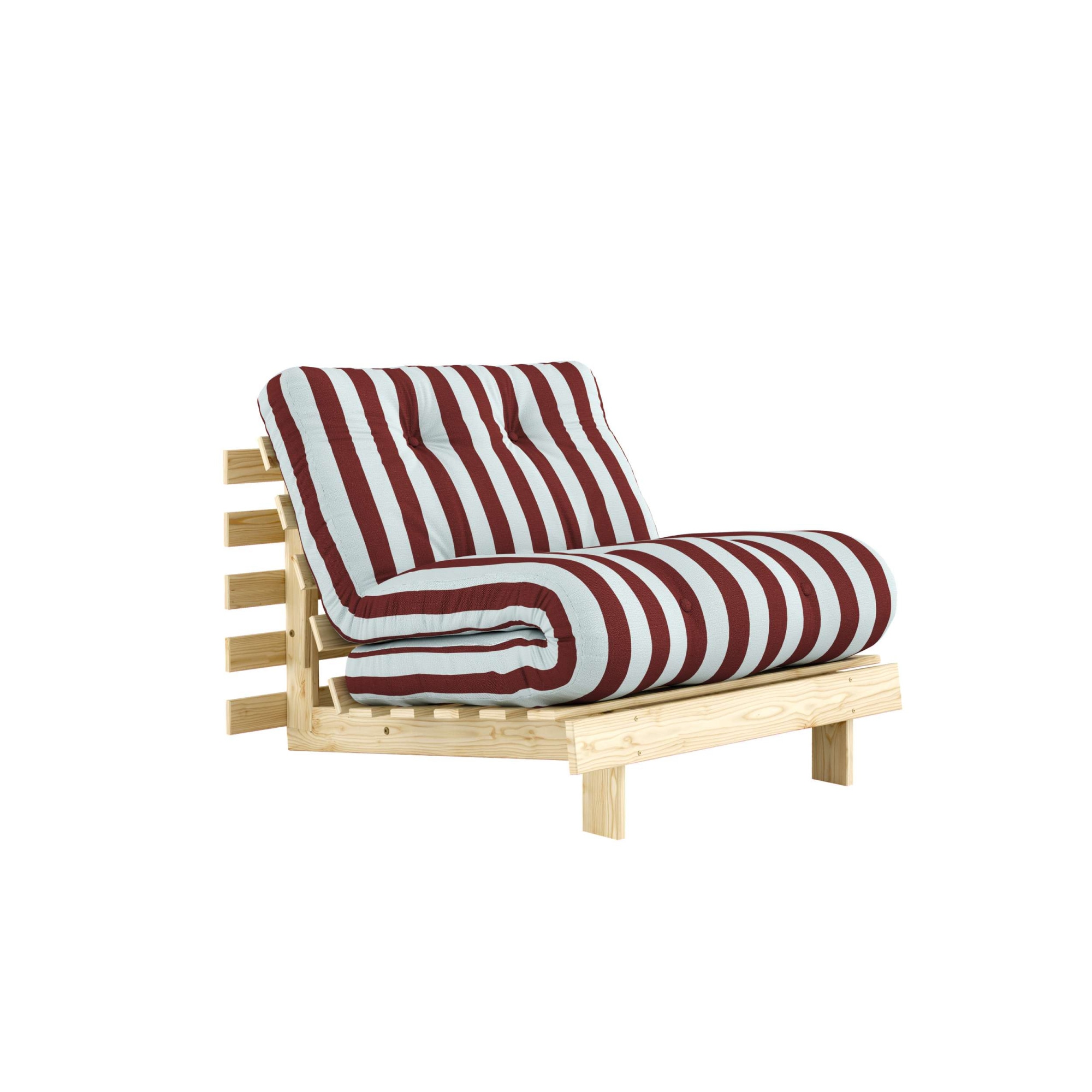 Karup Design Daybett "Roots Sofa Bed, Schlafsofa, Bettfunktion, FSC-Massivholz, B: 90 cm" Inkl. Futonmatratze. Made in Europe, minimalistisches Design