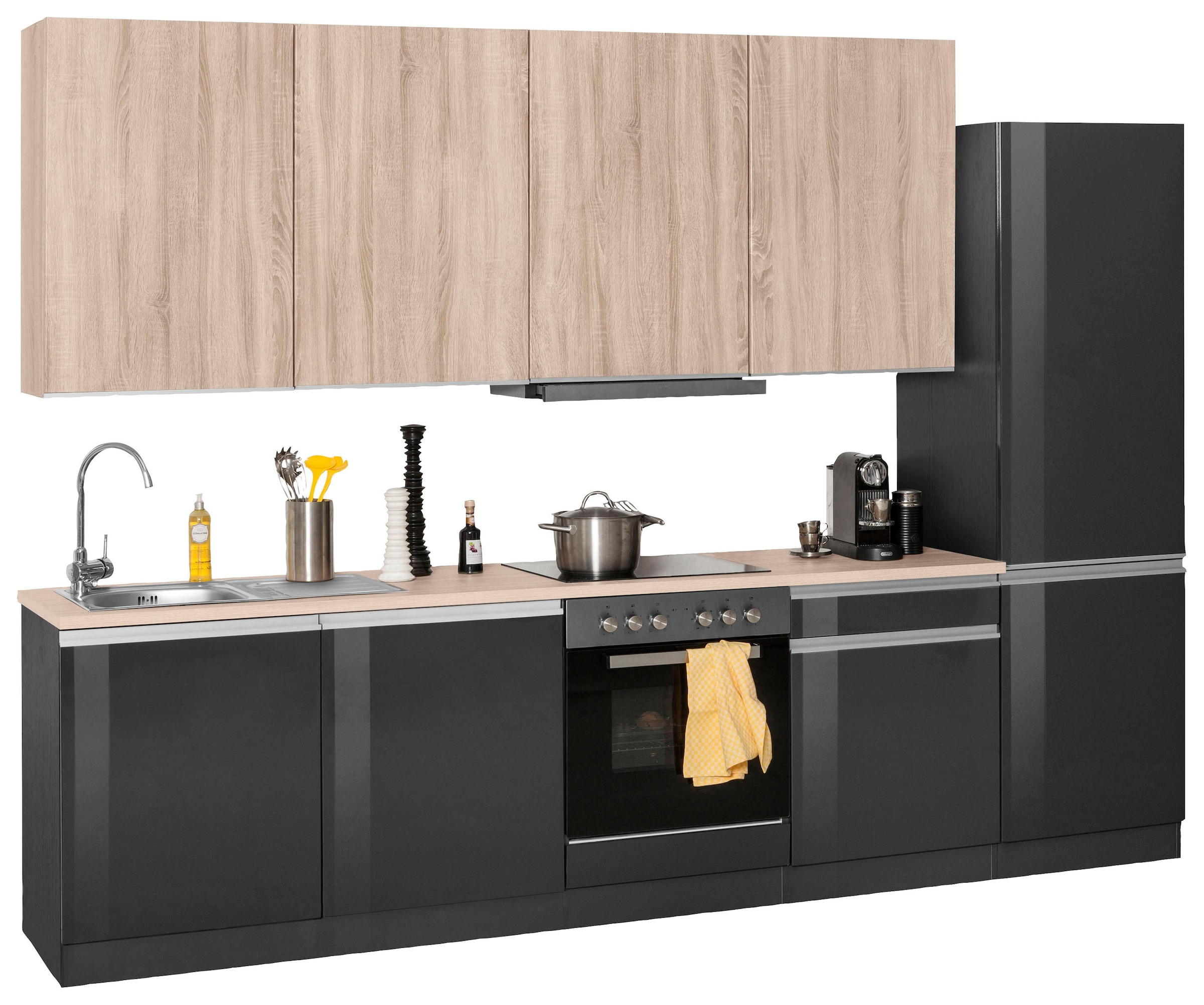 KOCHSTATION Küchenzeile "KS-Ohio" mit E-Geräten, Breite 300 cm günstig online kaufen