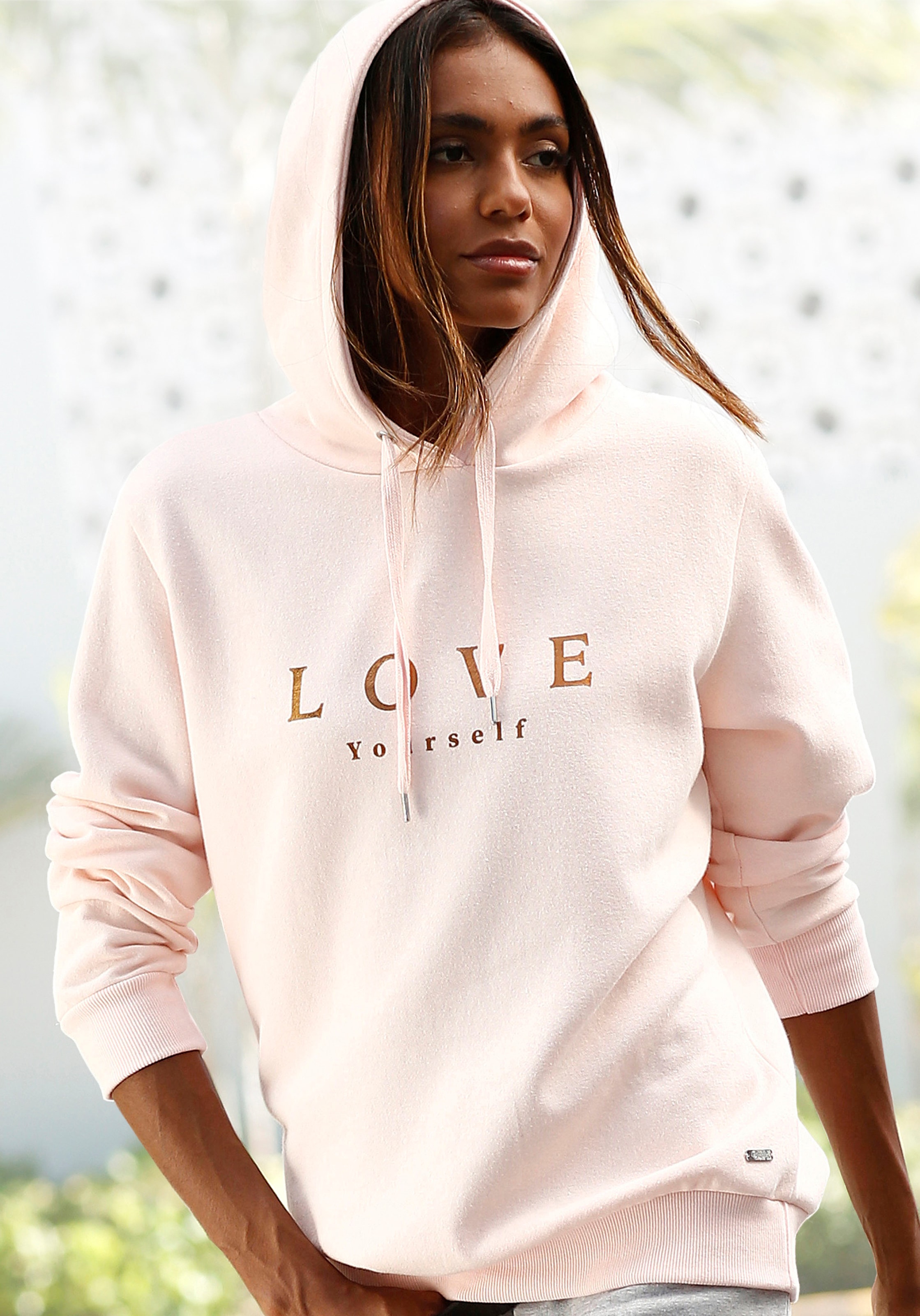 Buffalo Kapuzensweatshirt, mit überschnittenen Schultern, Loungewear