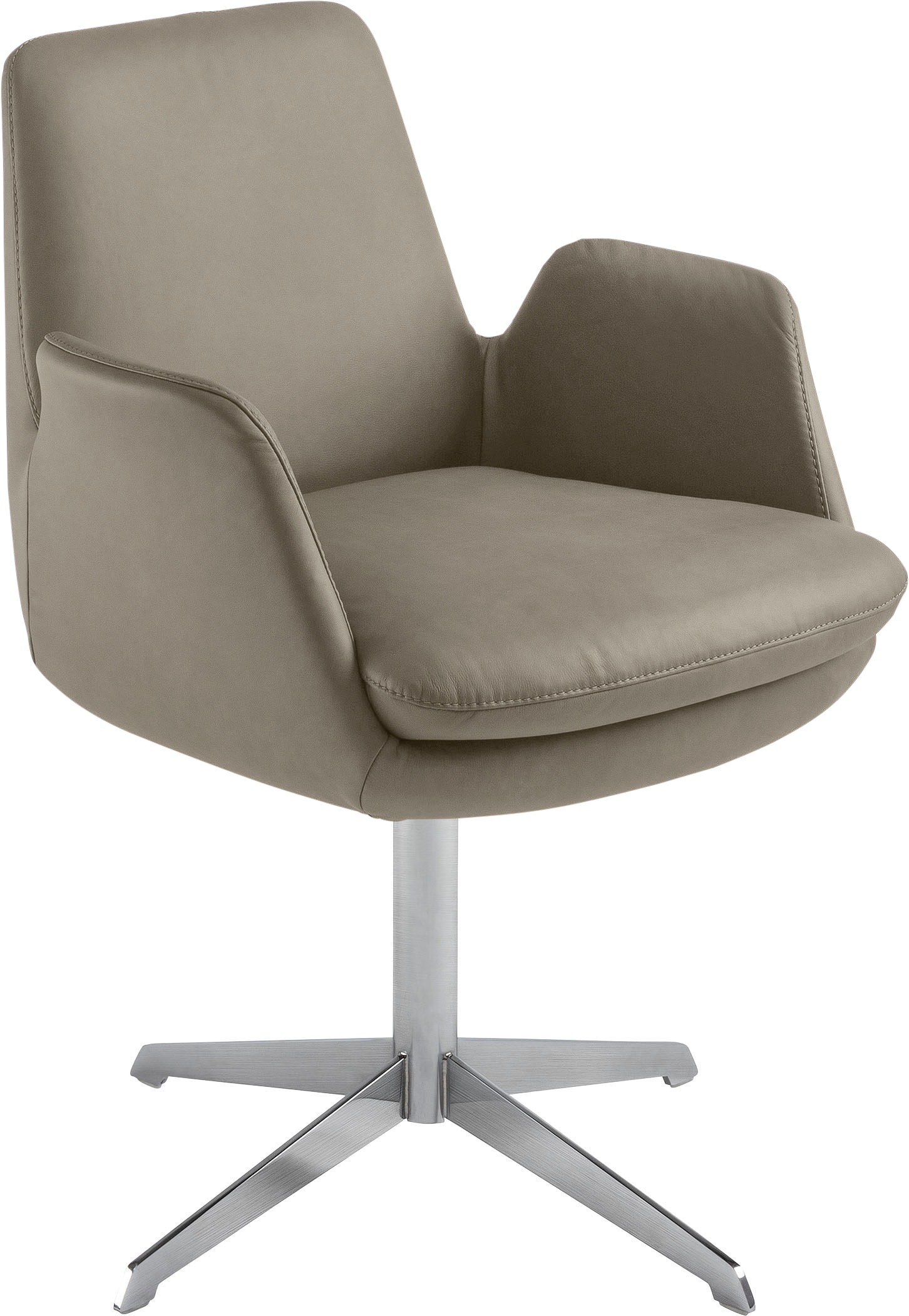 K+W Komfort & Wohnen Drehstuhl "Cube" () Rückholfunktion, Untergestell Edel günstig online kaufen