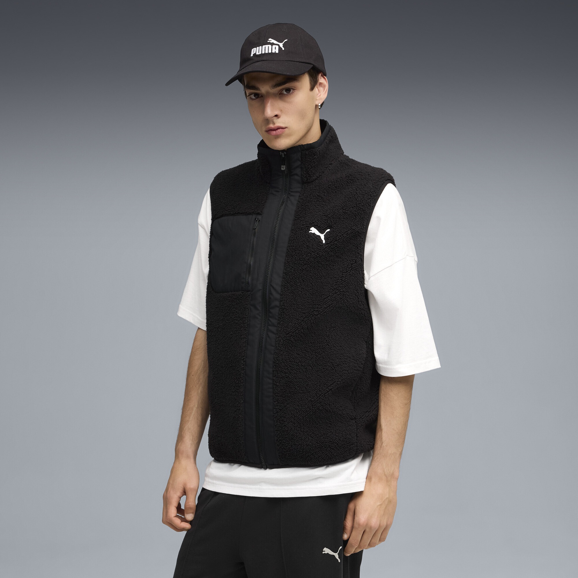 PUMA Funktionsweste »Hybrid Sherpa Wendbare Weste Herren«