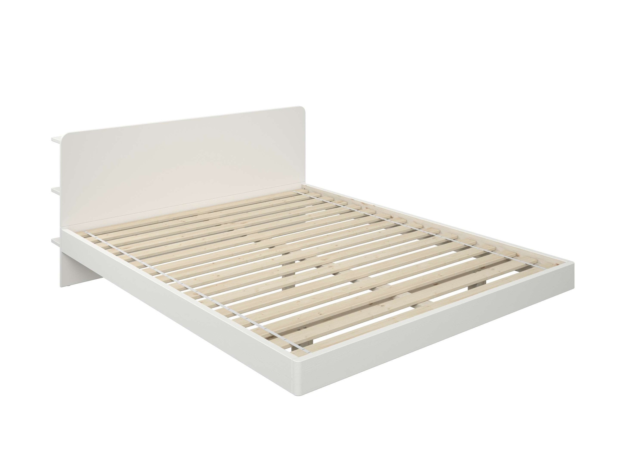 OTTO home Massivholzbett "Amaliah Schwebebett, versteckte Regale hinter dem günstig online kaufen