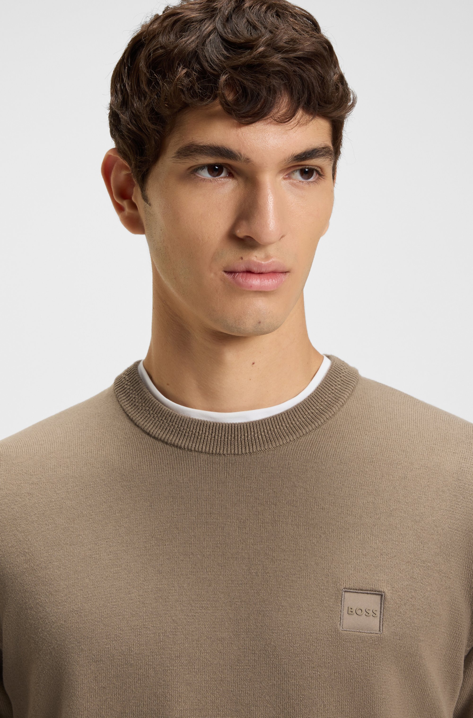 BOSS ORANGE Strickpullover "Kanovano", mit Rundhalsausschnitt günstig online kaufen