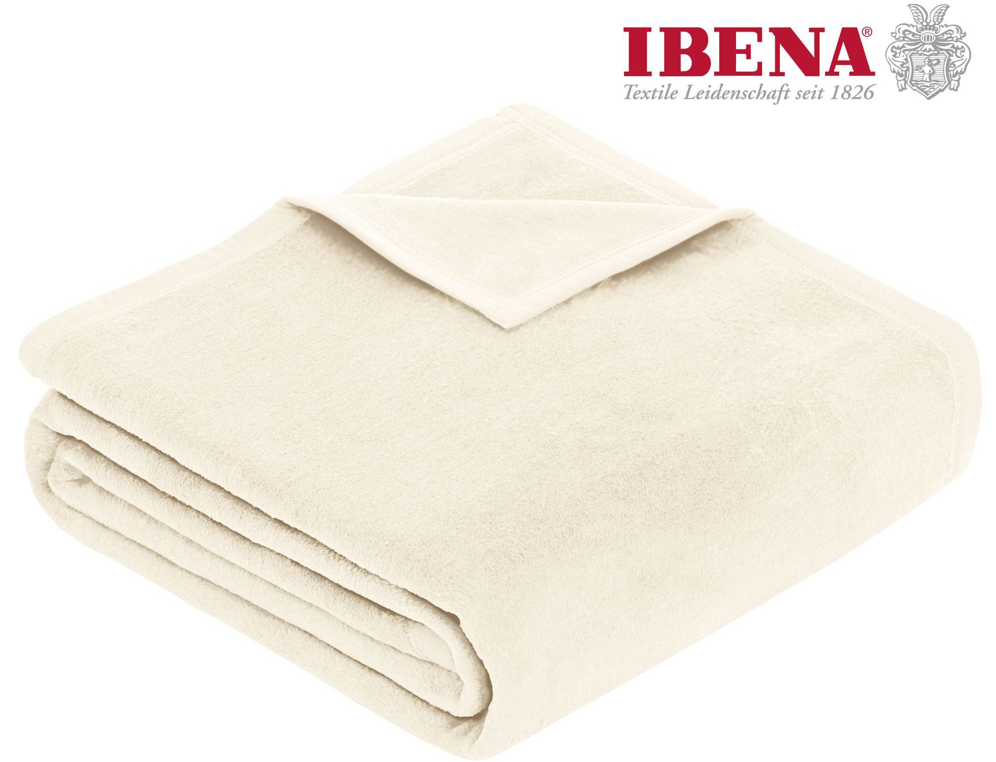 IBENA Wohndecke "Luxus", verschiedene Größen, unifarbenes Design, Kuscheldecke