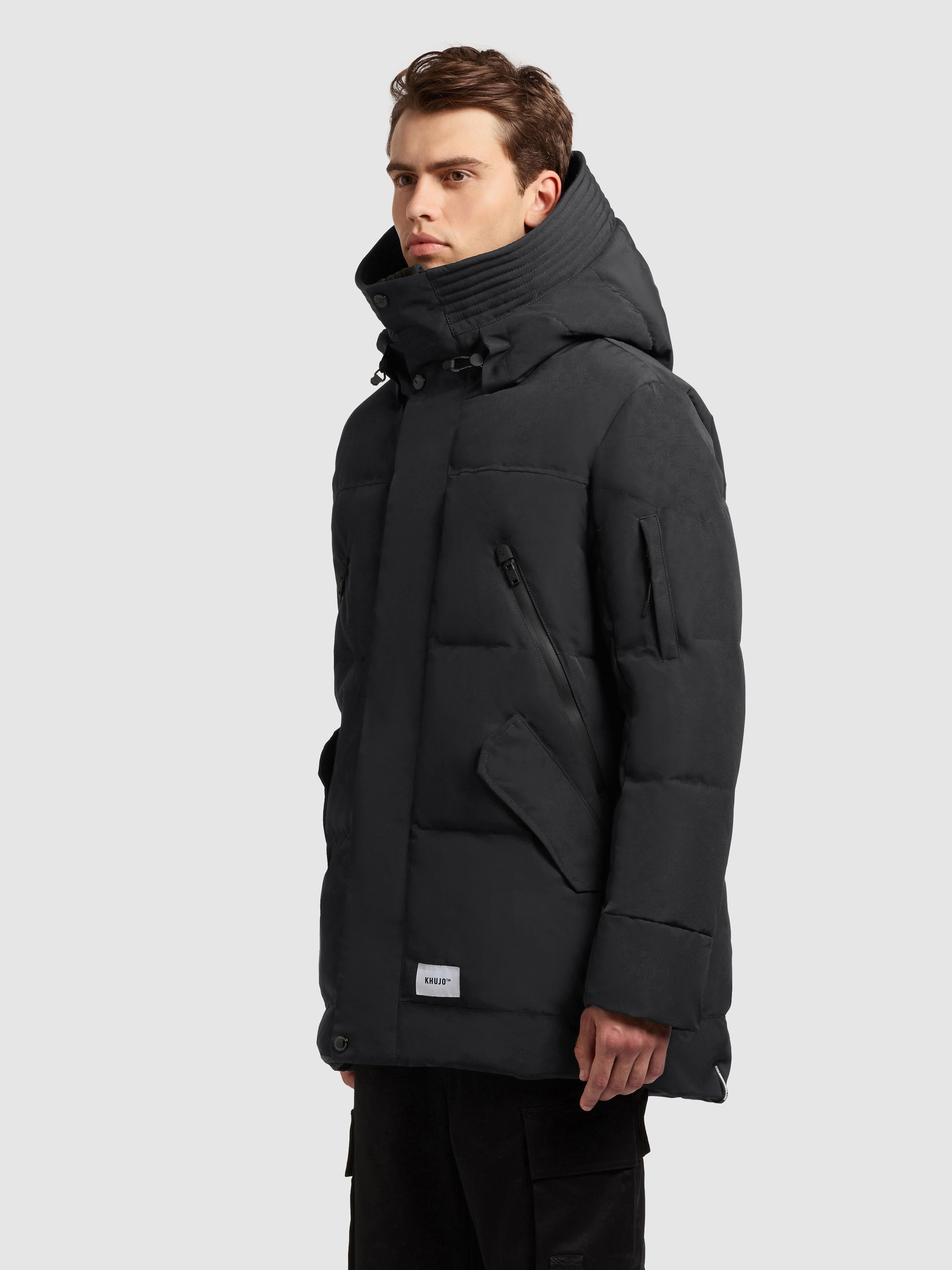 khujo Steppjacke »KANF2« mit Kapuze