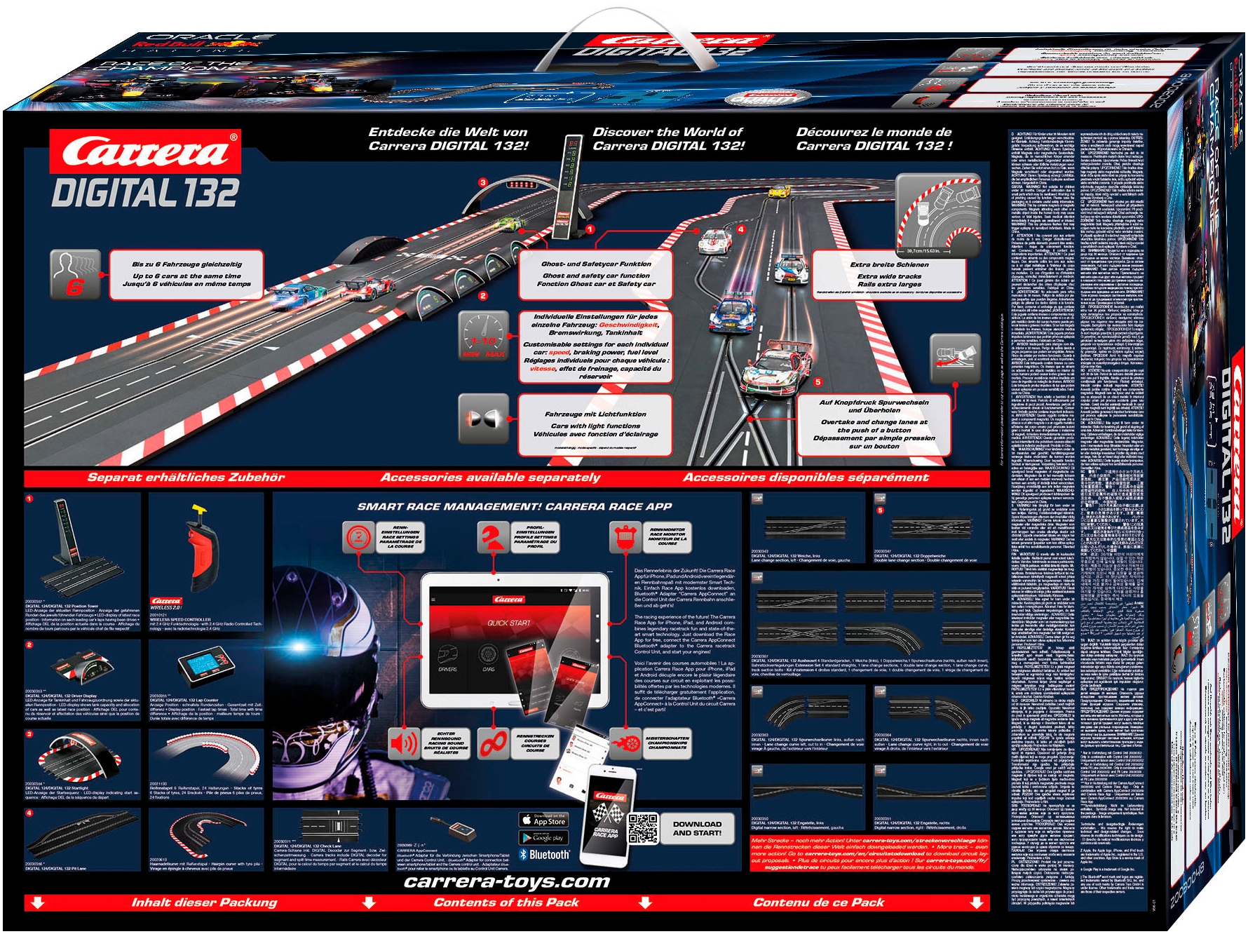 Carrera® Autorennbahn »Carrera Digital 132 Oracle Red Bull Racing Race of the Champions«