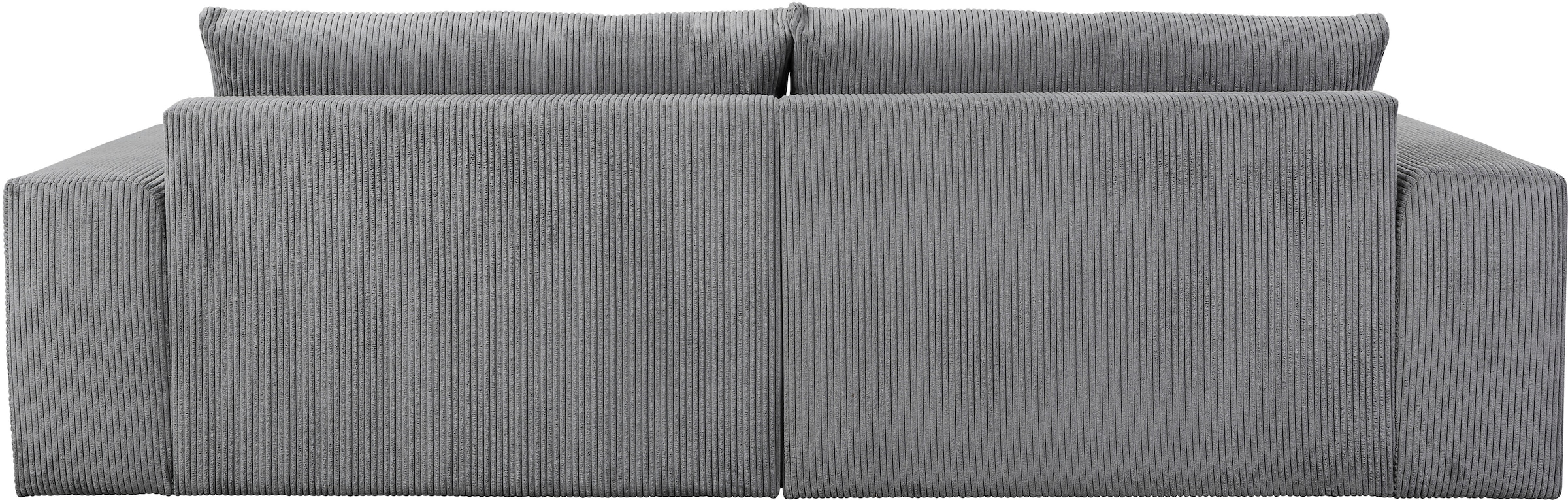 WERK2 Ecksofa »Rio kubisches, aktuelles Design, breite Armlehnen, bequem, viel Platz« Cord, L-Form