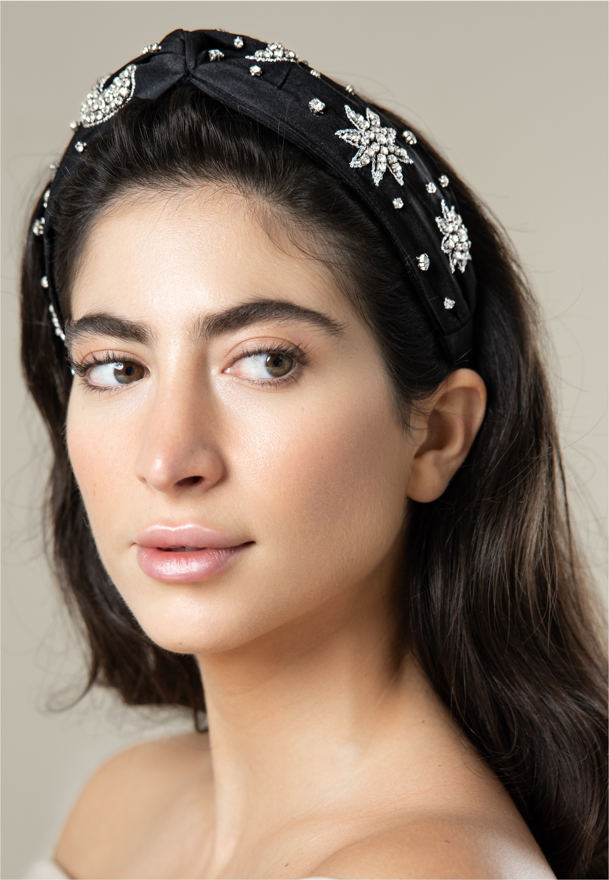 FILIPPA FIRENZE Schmuckset »Grande Stella Luna«, mit glitzernden Kristallen