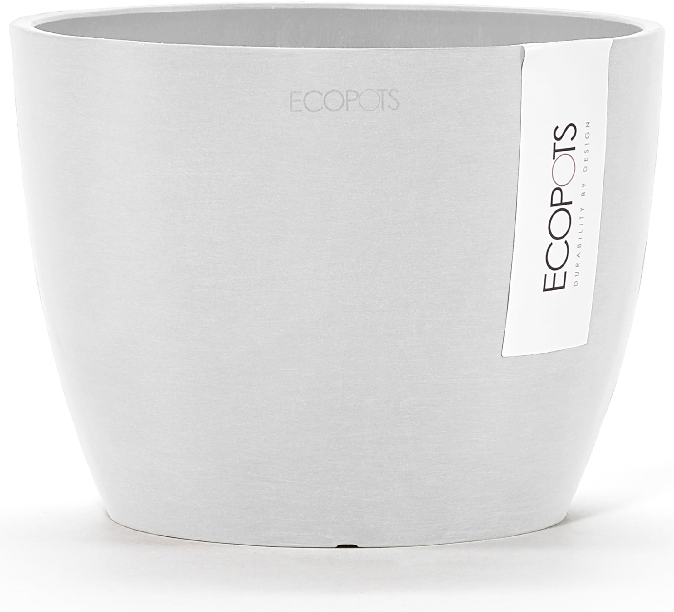 ECOPOTS Blumentopf »Stockholm Mini 16 Weiß«, für innen und außen: frostsicher, bruchsicher und lichtbeständig