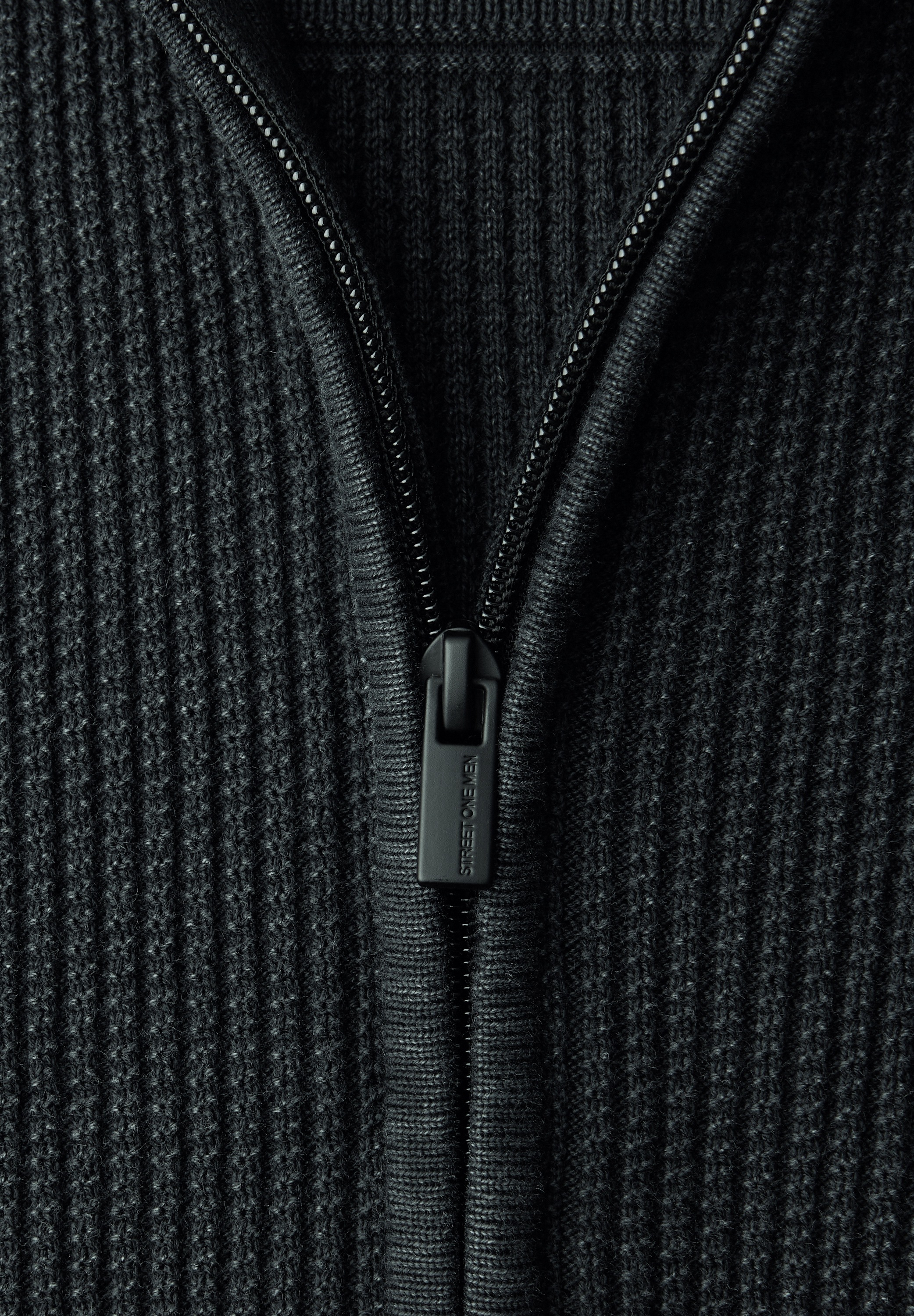 STREET ONE MEN Strickjacke aus reiner Baumwolle
