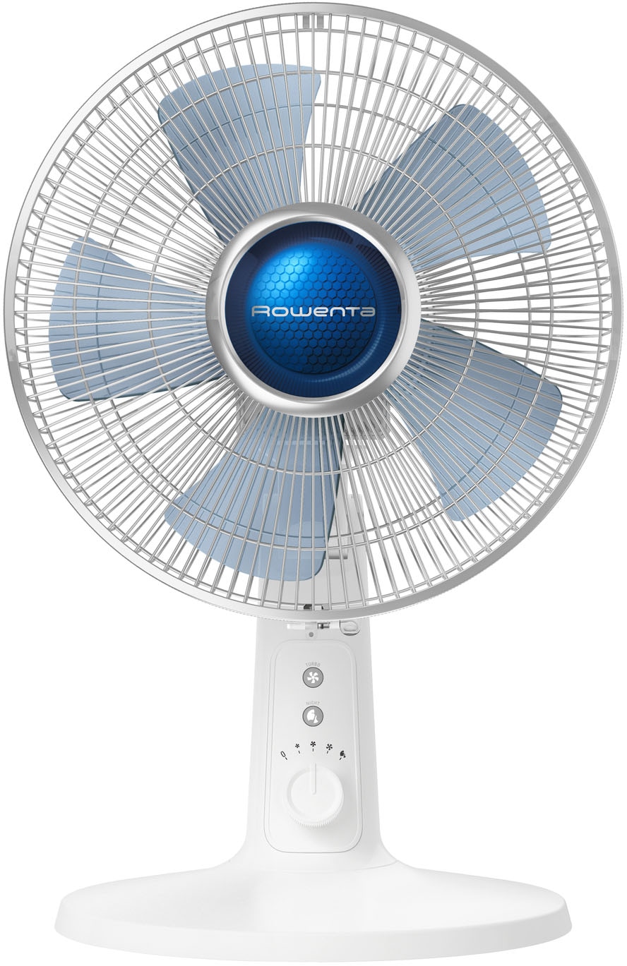 Rowenta Tischventilator »Turbo Silence Extreme+, 4 Geschwindigkeiten, 45 m3/Mi, 38 dB(A),«, leistungsstark, Stille-Nacht-Modus, Turbo-Boost, Oszillation, VU2730