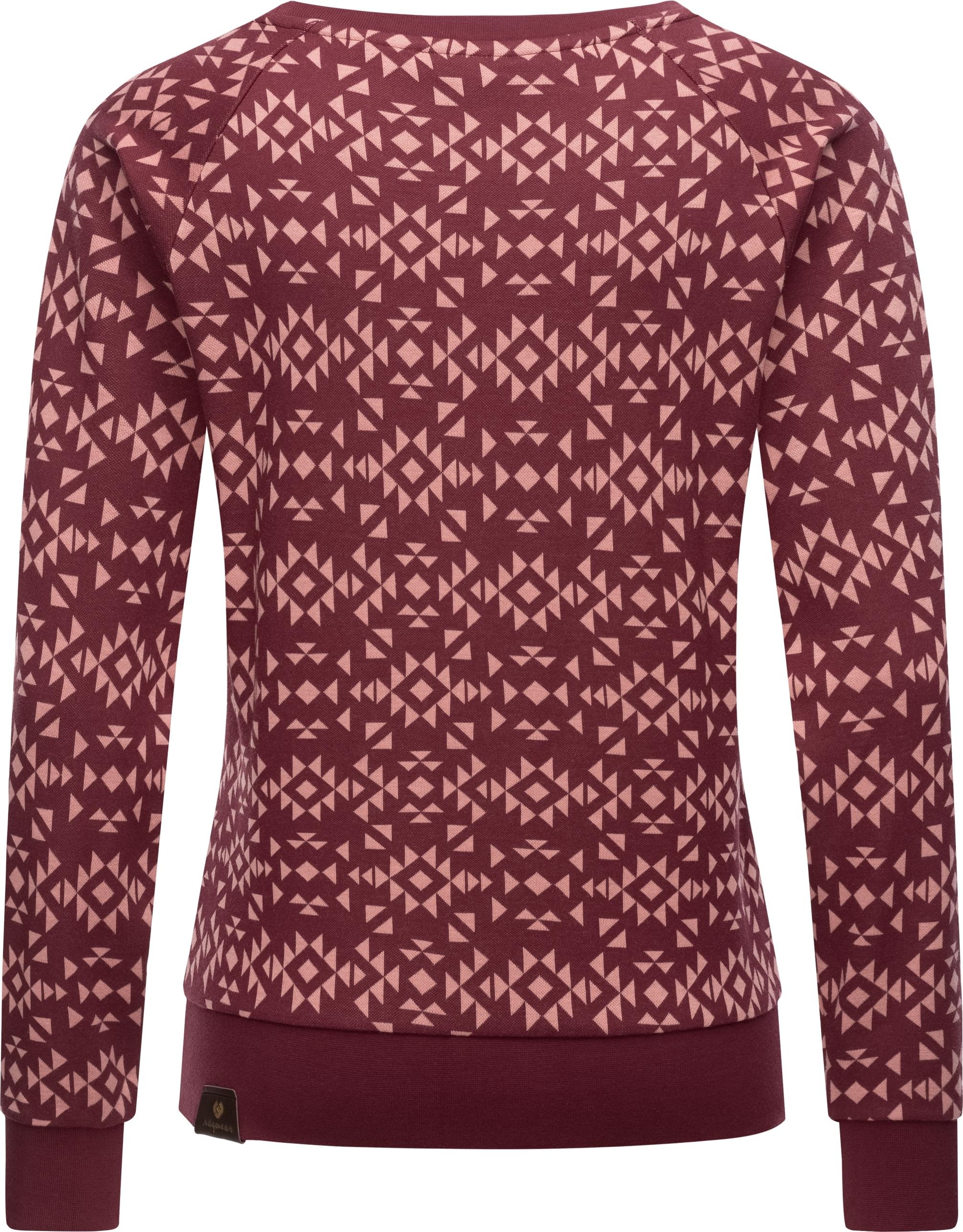 Ragwear Rundhalspullover »Darria Aztec«, Leichter Damen Pullover mit coolem Print-Muster