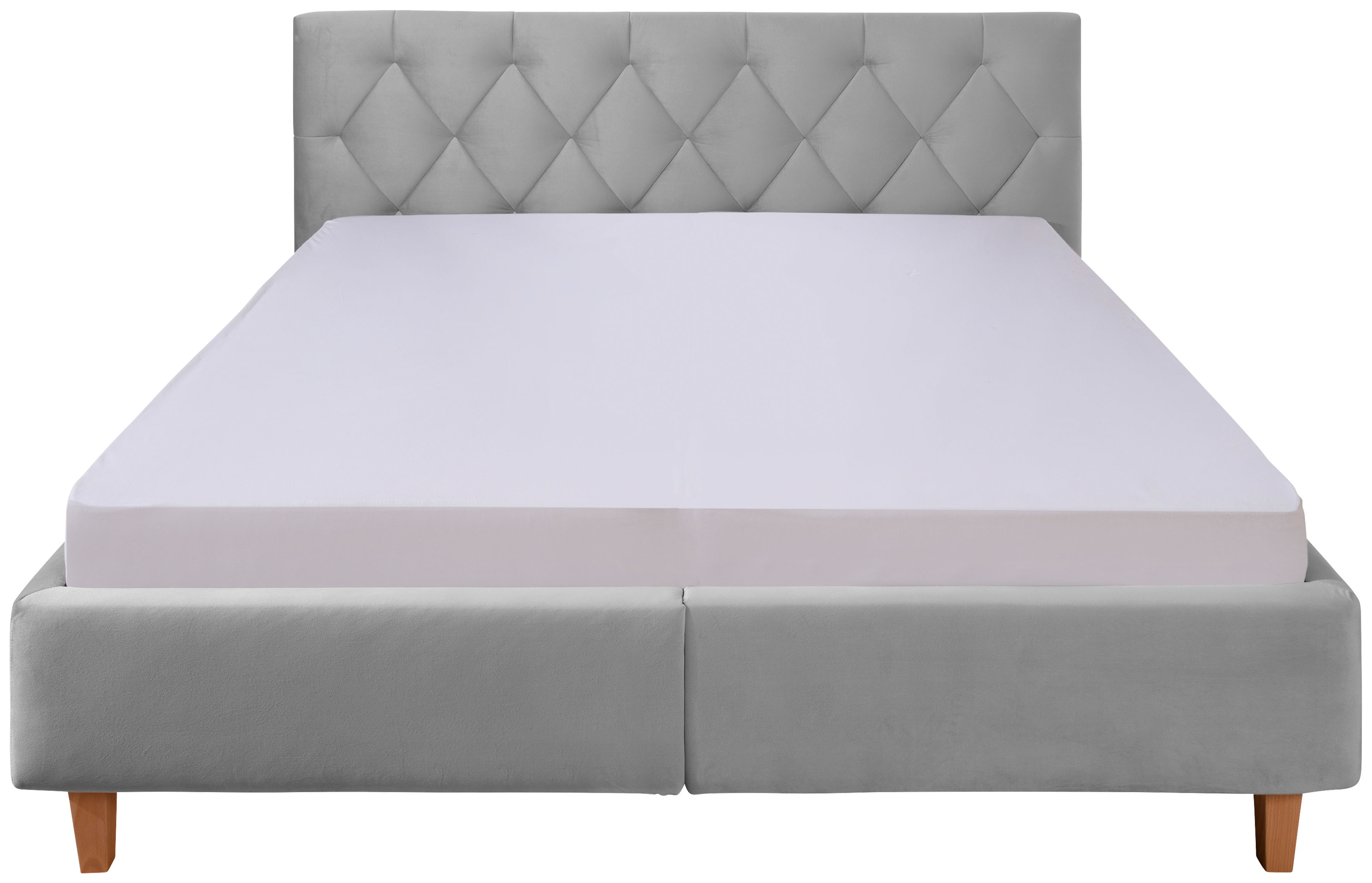 Thumbnail - Home affaire Polsterbett "Sunley 100" Kreuzsteppung, Kopfteilhöhe 102 cm, ohne oder mit Matratze/Lattenrost